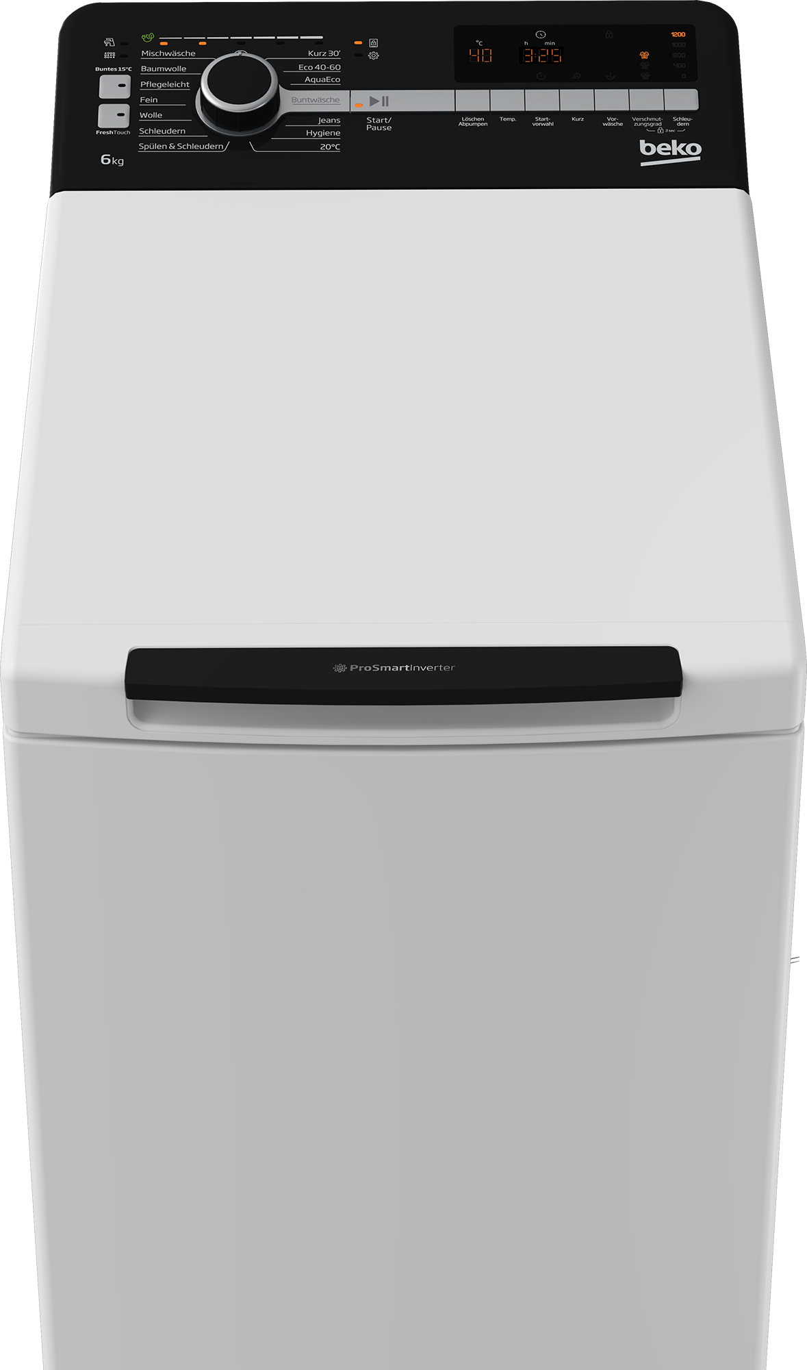 BEKO Waschmaschine Toplader »BTLO6AE8BBM« 6 kg 1200 U/min Multifunktionsdisplay