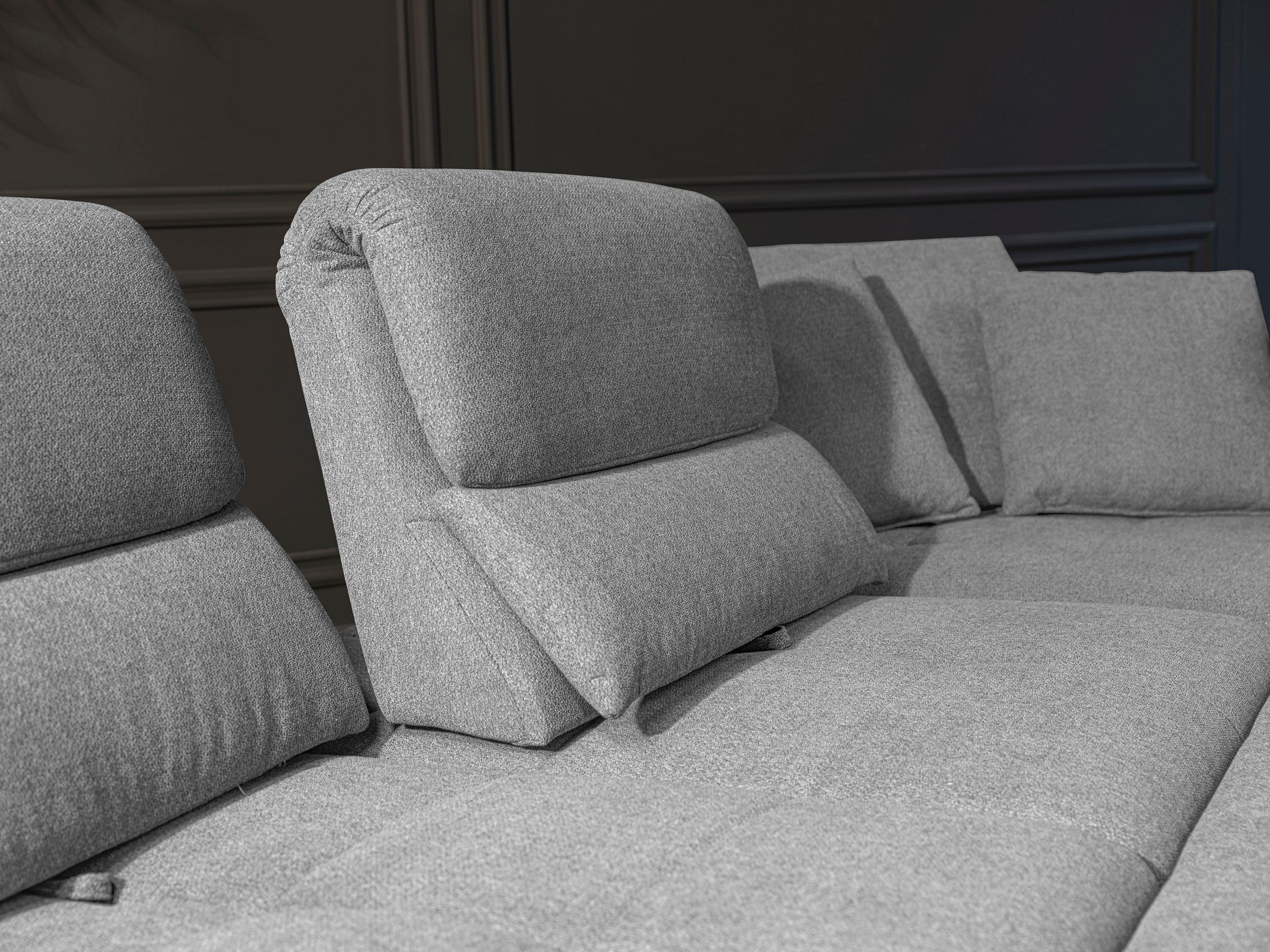 alina Ecksofa »Louis«, Breite 260 cm, Rückenlehnenverstellung, wahlweise mit Bettfunktion