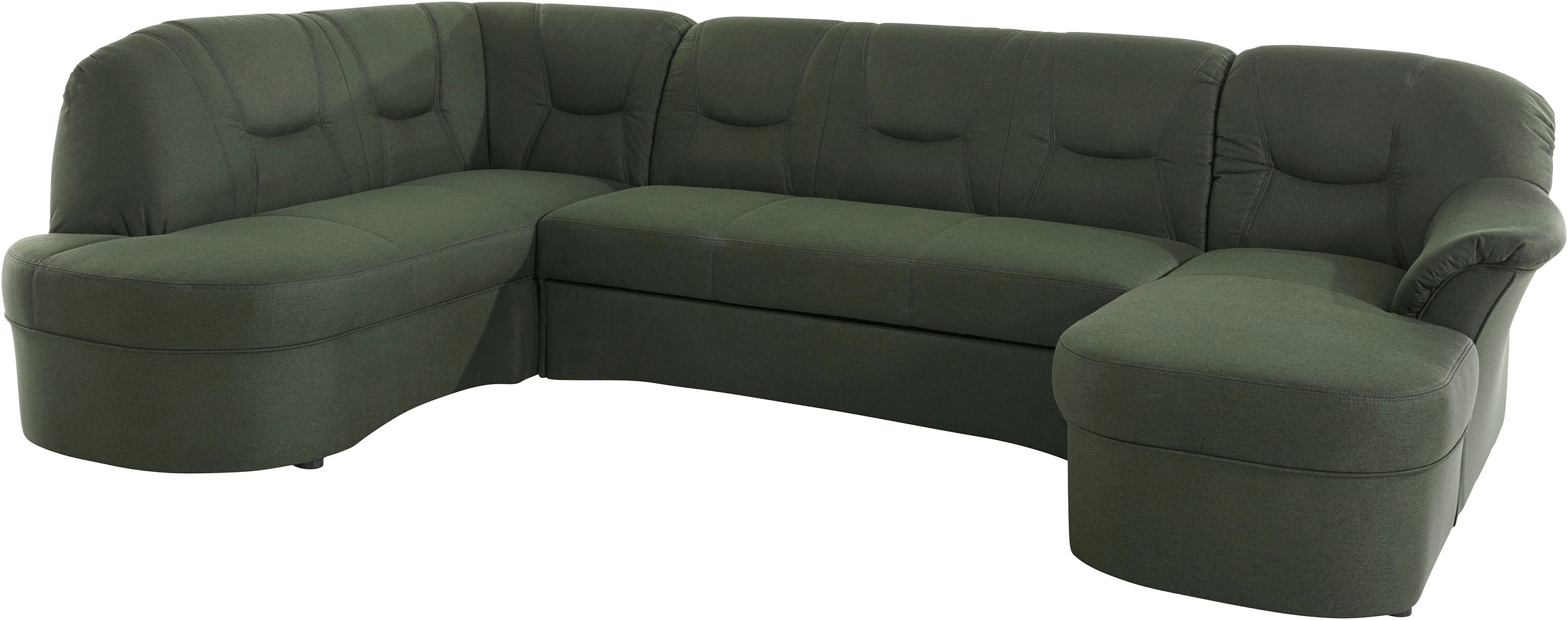 DOMO collection Wohnlandschaft »Sarafina, zeitlos und komfortabel, optional mit Federkern, U-Form«, wahlweise mit Bettfunktion