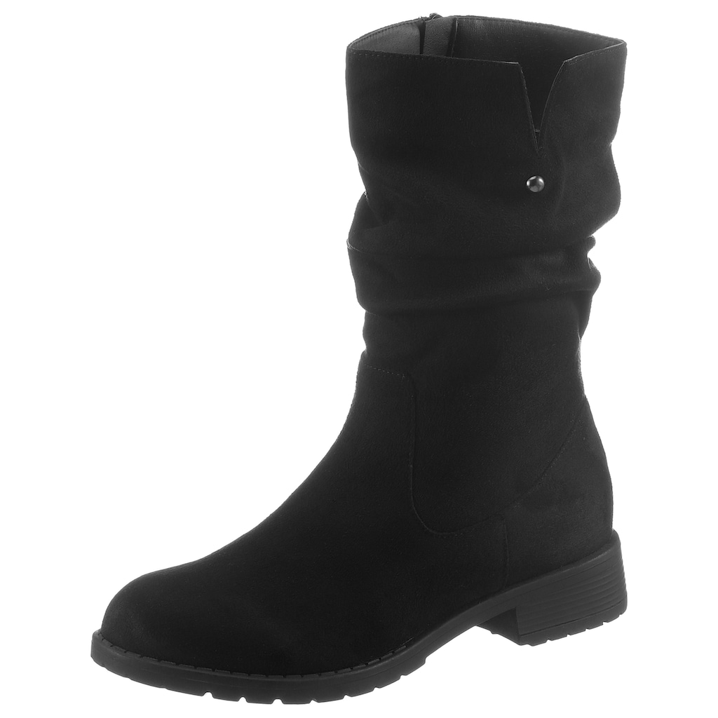 CITY WALK Winterstiefel, mit slouchy Raffungen am Schaft