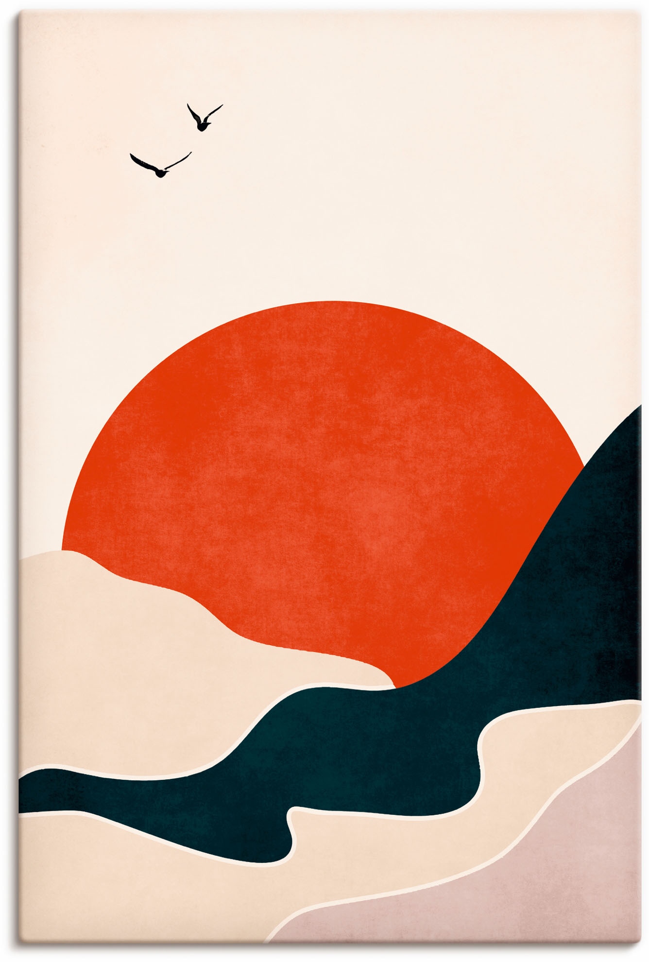 Sonne«, Alubild, kaufen Bilder, Artland oder Wandbild »Ertrinkende Meer Poster Wandaufkleber als online Leinwandbild, Größen St.), in (1 versch.