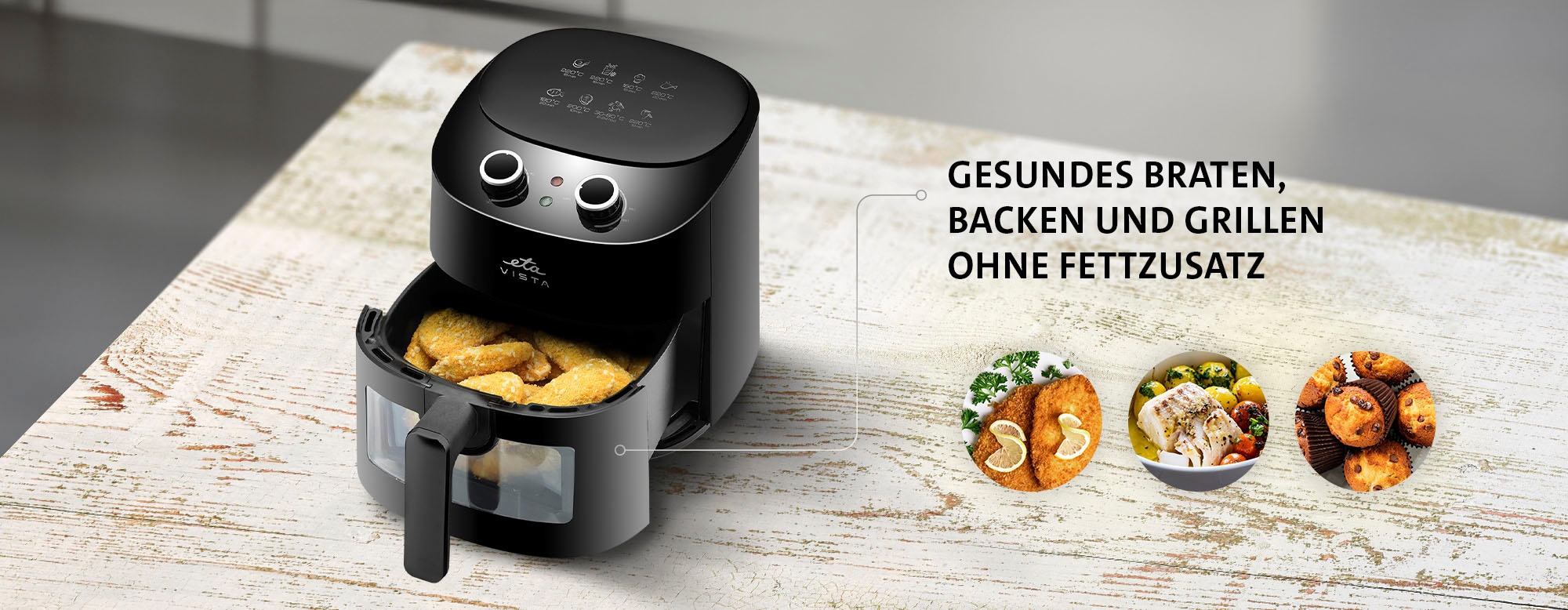 eta Heißluftfritteuse »Vista ETA016890000«, 1300 W