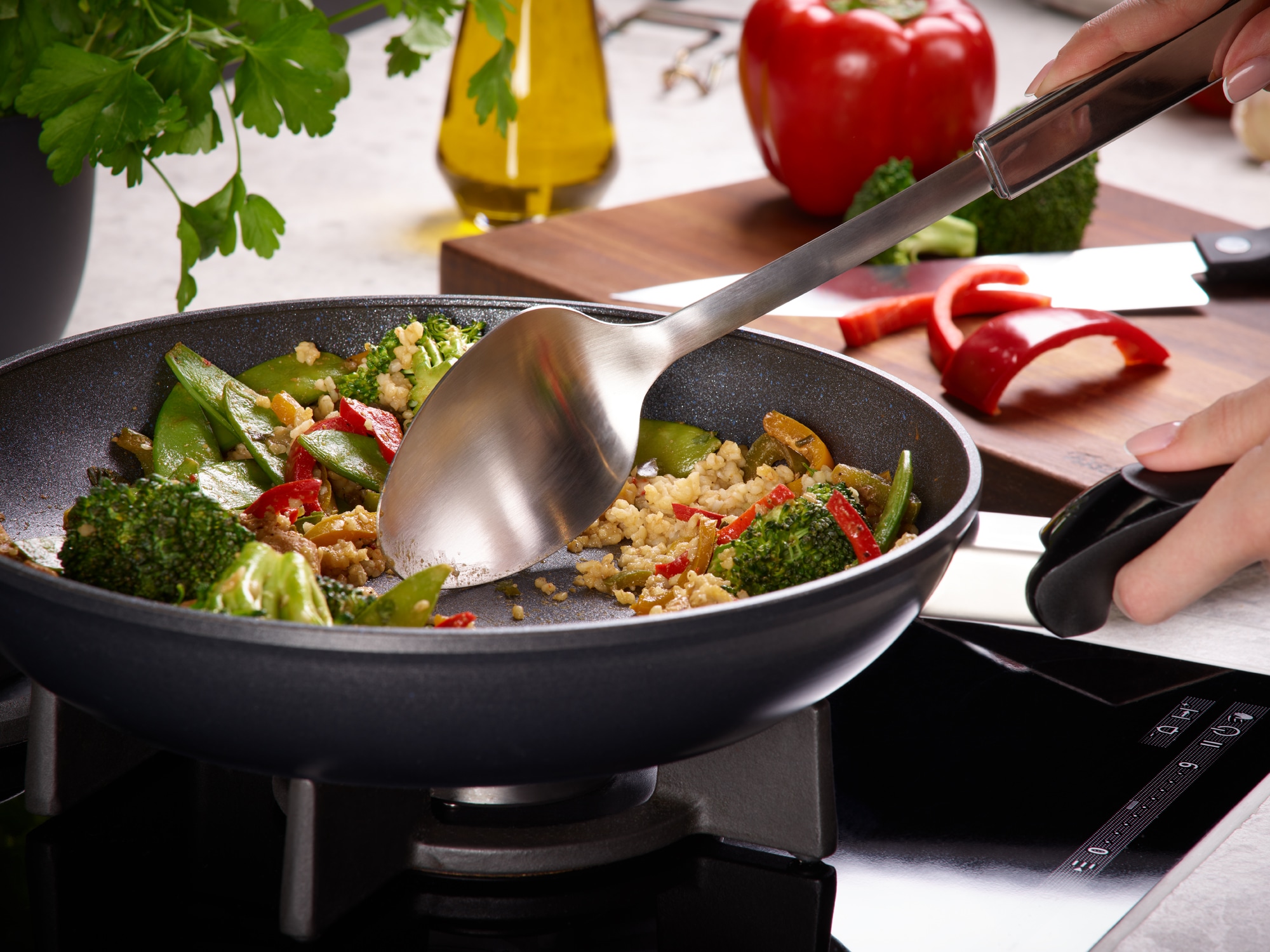 Fissler Pfannen-Set »Adamant® Classic«, Aluminium, (Set, 2 tlg., je 1 Bratpfanne Ø 24 u. 28 cm), kratzfest, Made in Germany