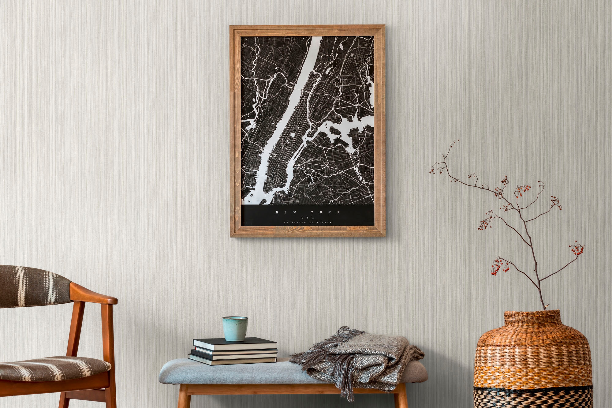 A.S. Création Vliestapete »THE BOS Streifen« abstrakt | gemustert | leicht glänzend leicht strukturiert Uni Glanzeffekt Tapeten Wohnzimmer Schlafzimmer Küche modern Flur Büro