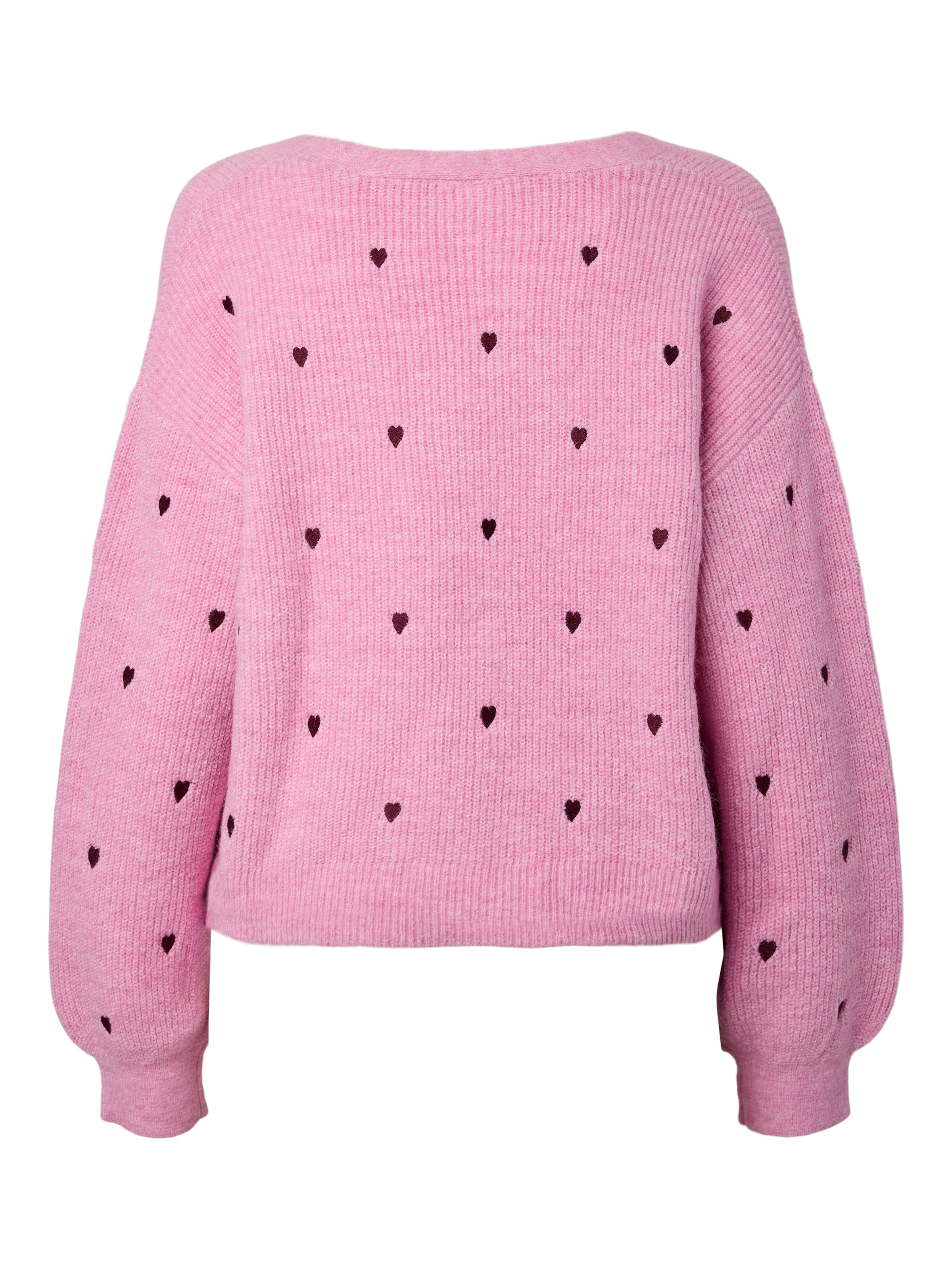 Y.A.S Strickjacke »YASFLEUR LS KNIT CARDIGAN S. NOOS« Materialmix, regular fit, bestickt