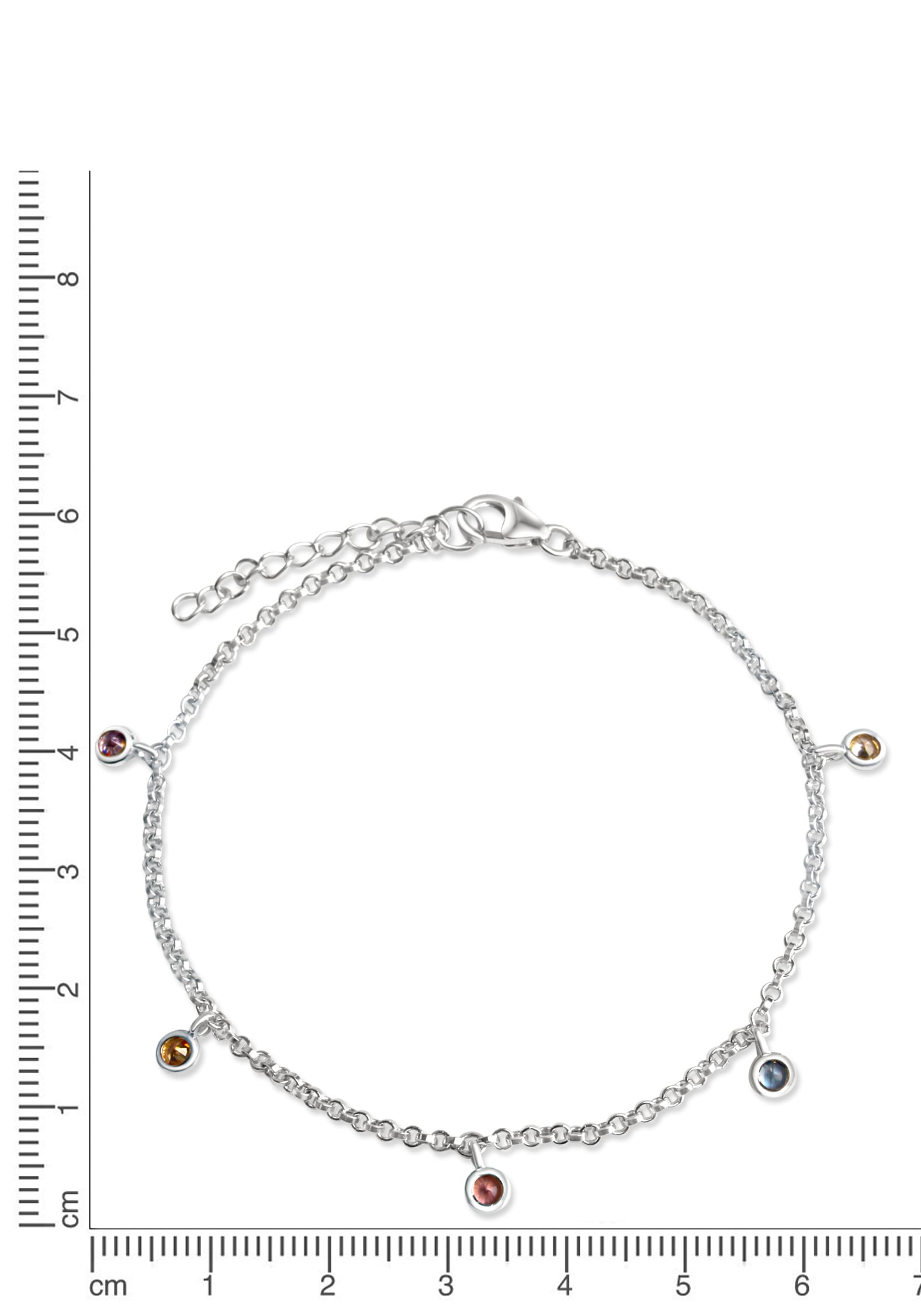 2. Bild von Firetti Armband »Schmuck Geschenk Silber 925 Armschmuck Erbskette Regenbogen«