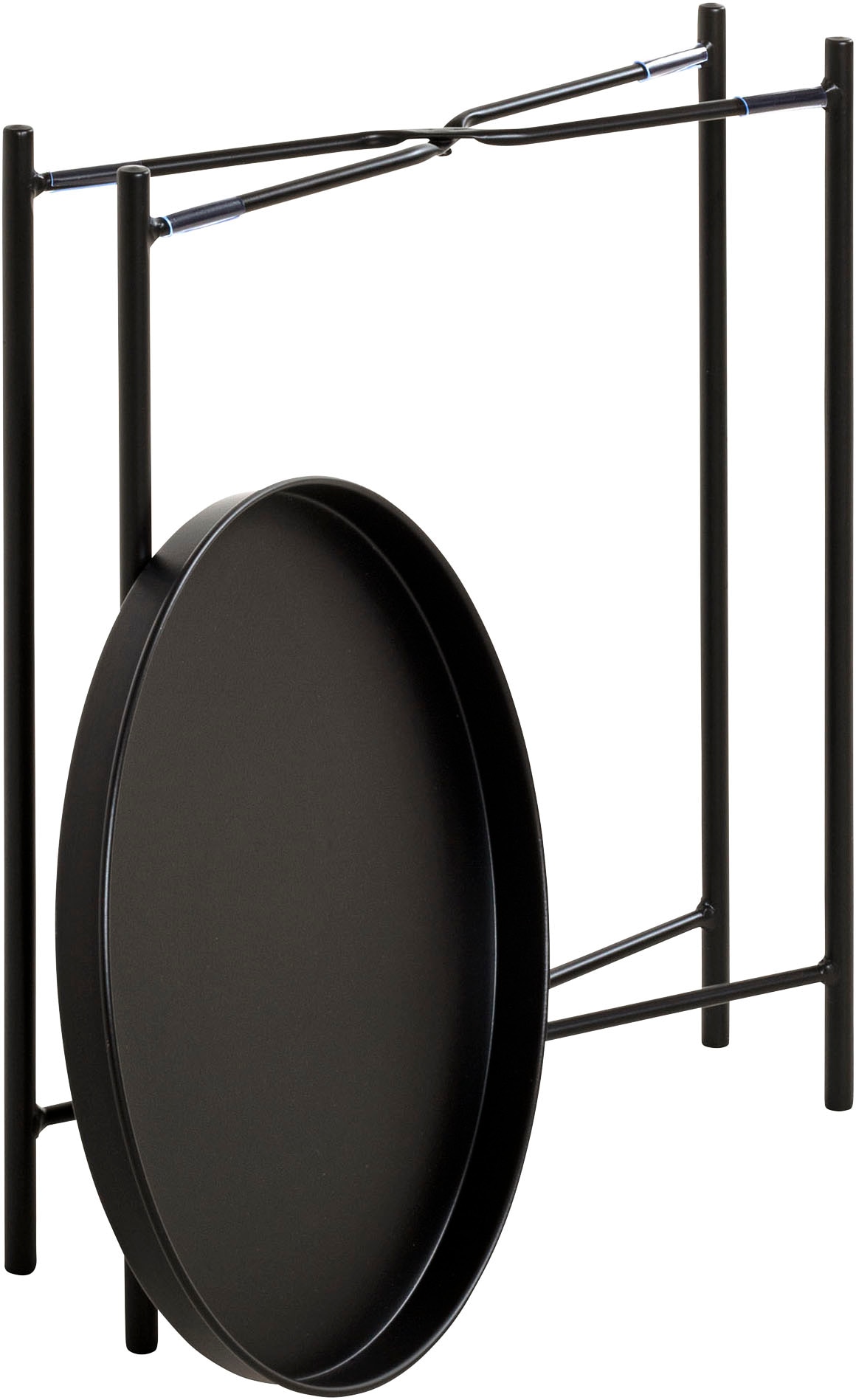 HAKU Beistelltisch »Sofatisch, Wohnzimmertisch« 1 Stk. tlg. rund - aus Metall Schwarz - Ø/H 39/50 cm