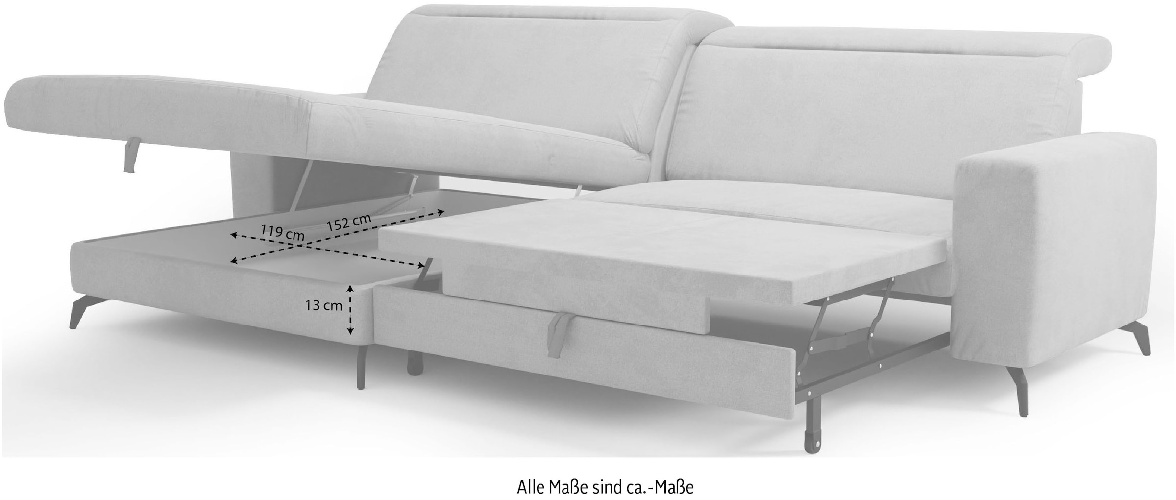 sit&more Ecksofa »Bolero L-Form«