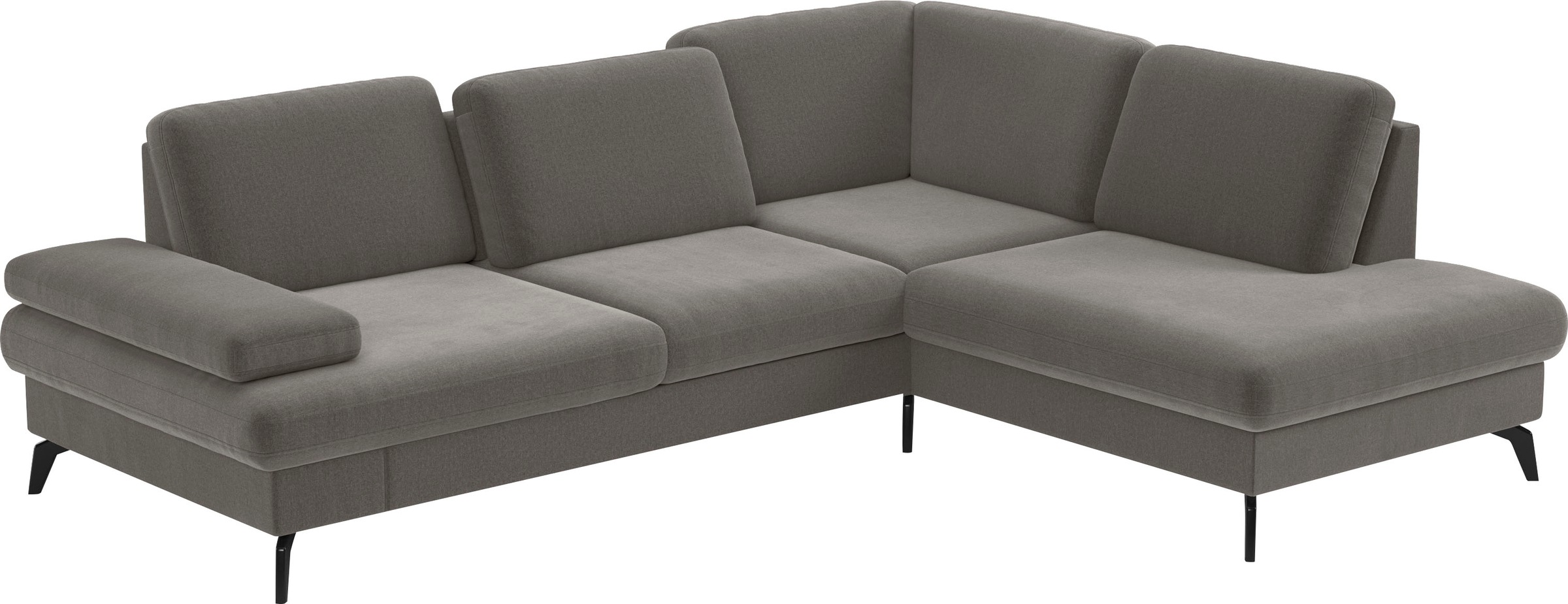 sit&more Ecksofa »Morris L-Form, inkl. Sitztiefenverstellung«, wahlweise mit Armteilverstellung, Bettfunktion & Bettkasten