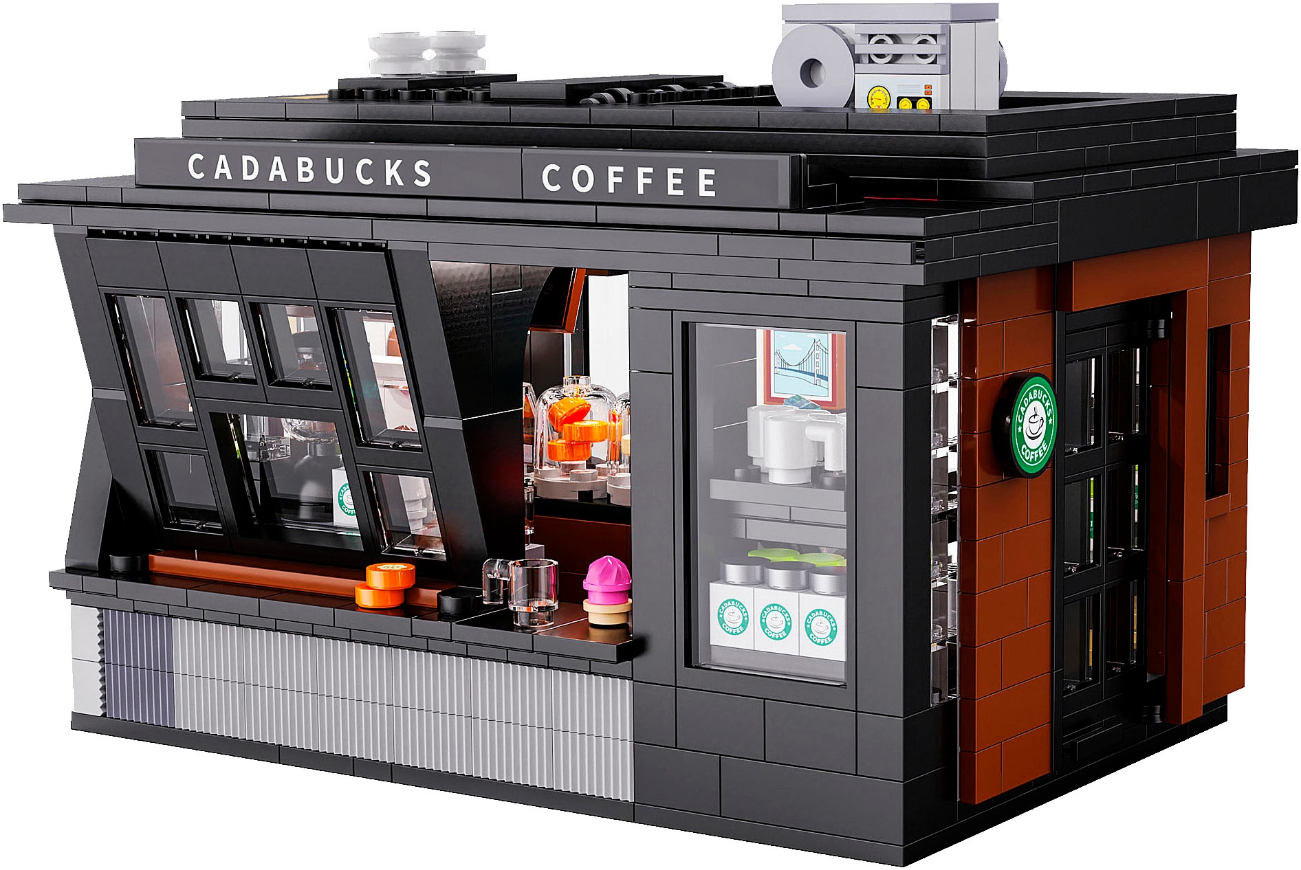 Jamara Konstruktions-Spielset »CaDA, Bricks, Coffee House (402884)« mit LED Licht