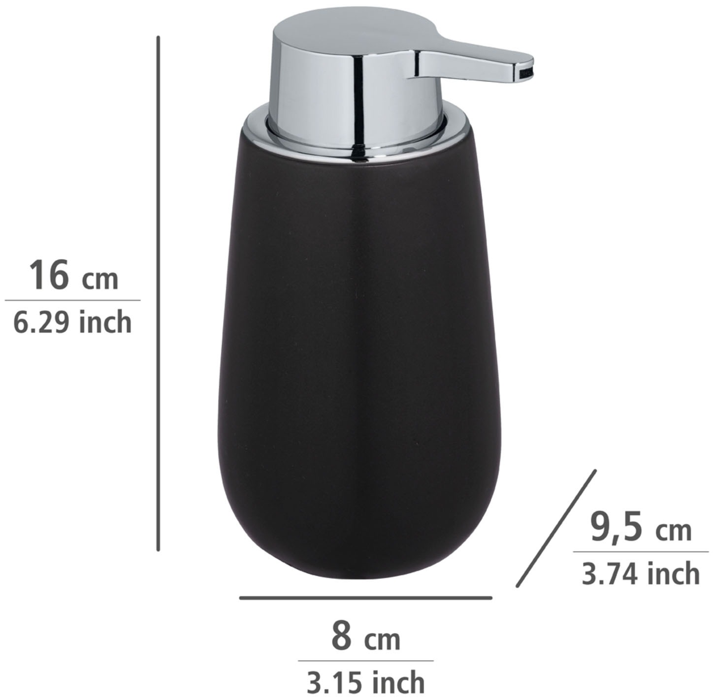 WENKO Badaccessoire-Set »Badi« bestehend aus Seifenspender und Zahnputzbecher, Keramik