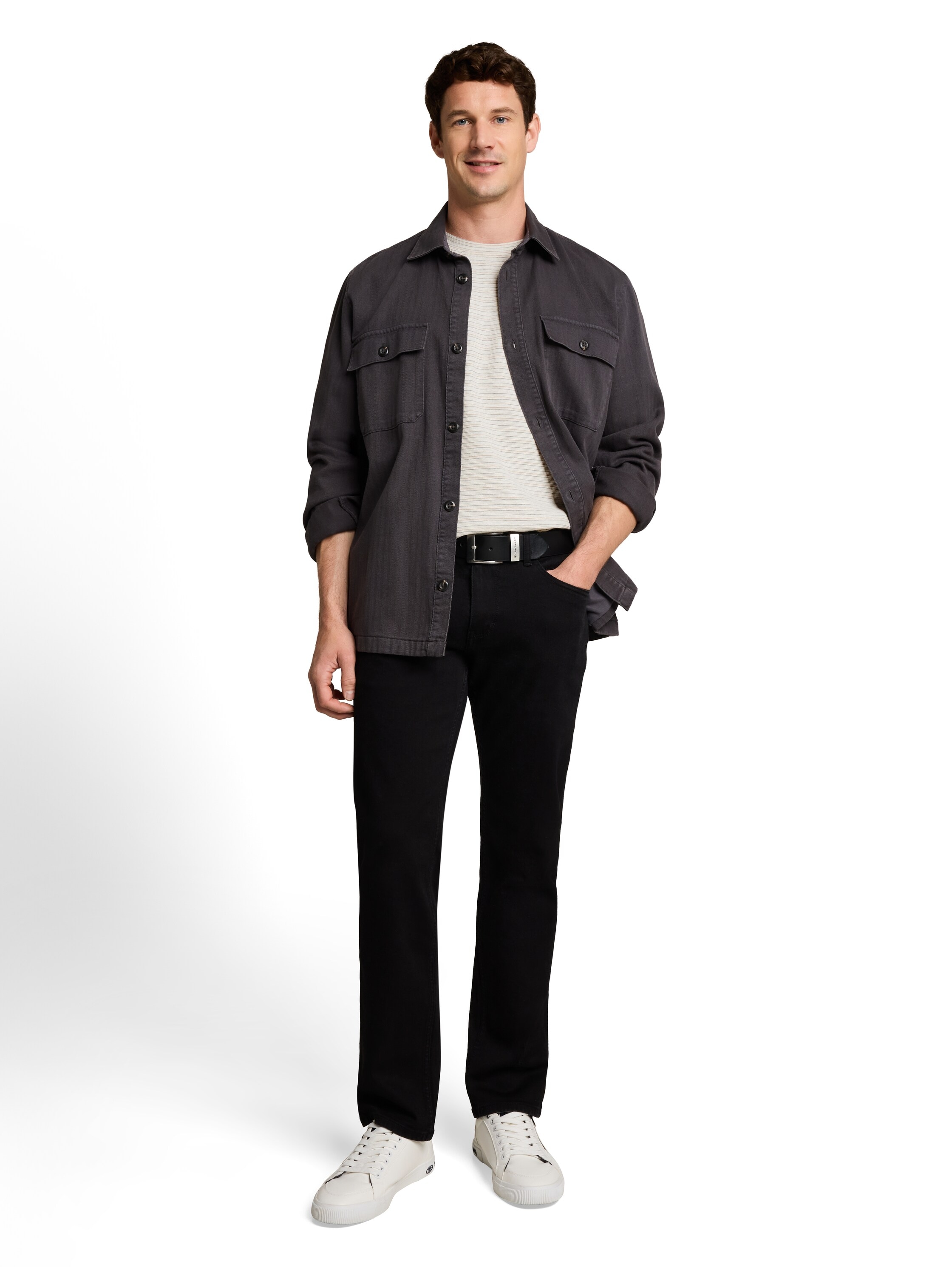 TOM TAILOR Kurzarmshirt Sommershirt mit feinen Streifen
