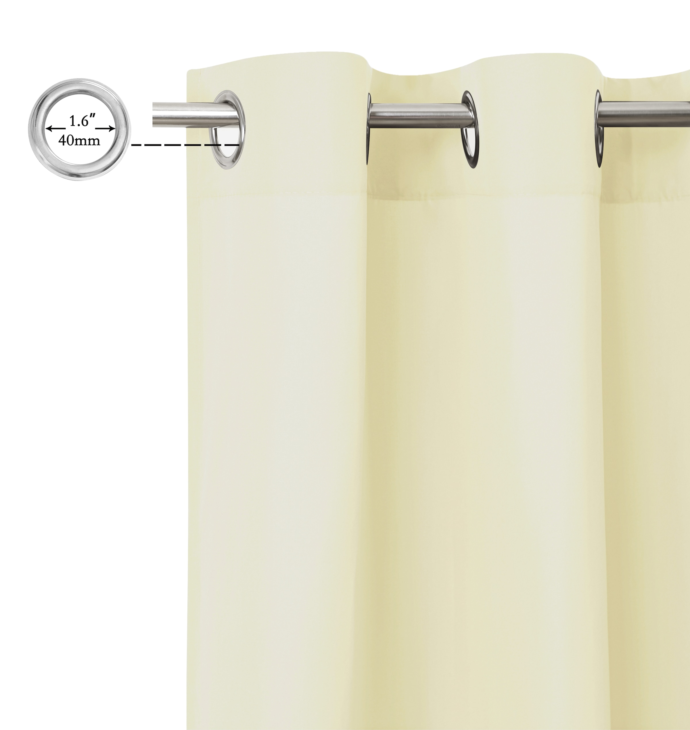 Bruno Banani Vorhang »Lagan«, (2 St.), 2-er Set, gewebt, Microfaser, versch. Größen, einfarbig, Bestseller