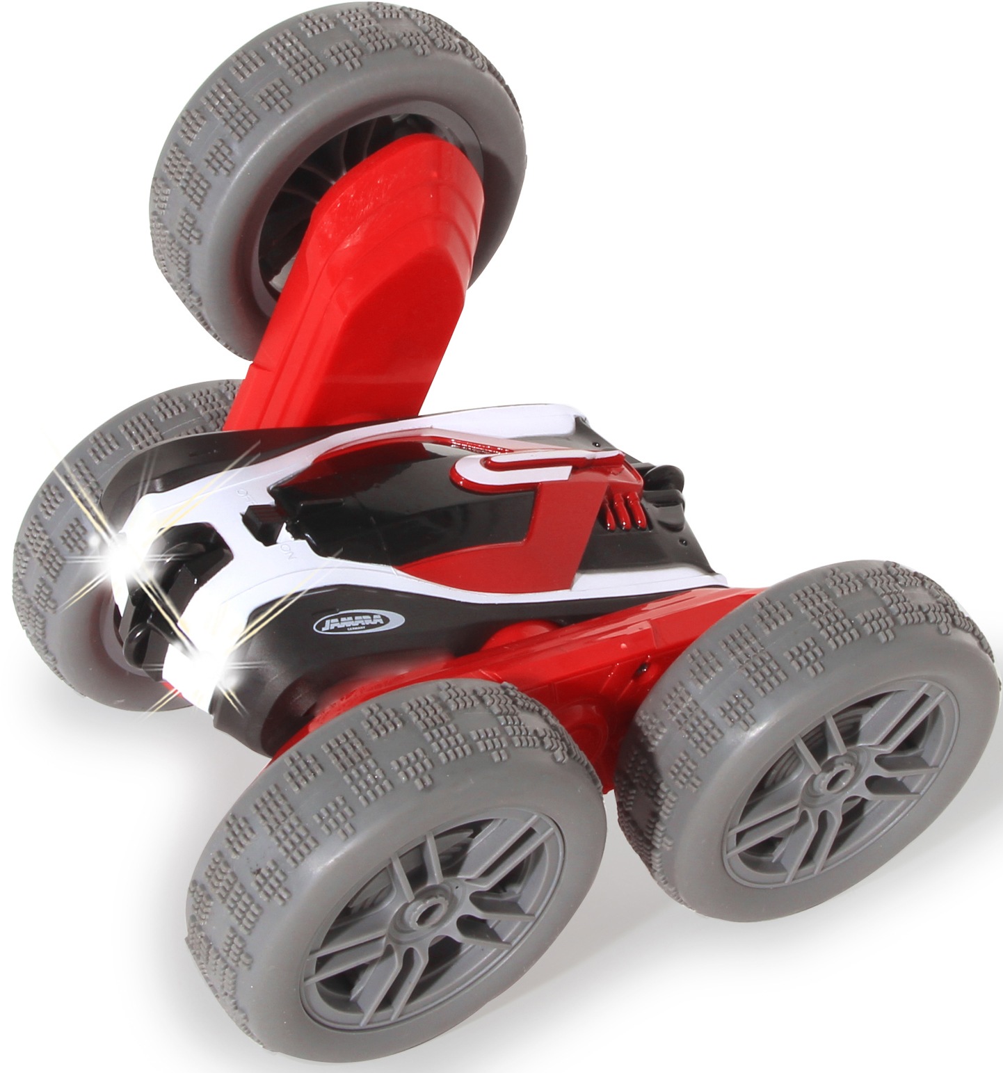 Jamara RC-Auto »SpinX Stuntcar 2,4GHz, rot-schwarz«, mit zuschaltbarem LED-Licht