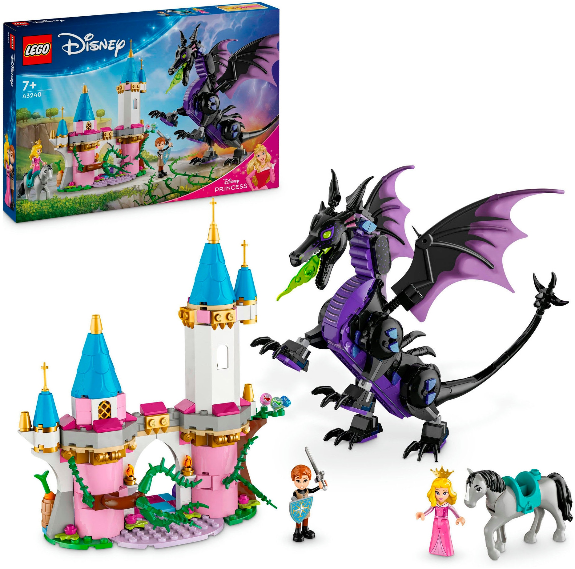 Konstruktionsspielsteine »Malefiz als Drache (43240), LEGO Disney Princess«, (583...