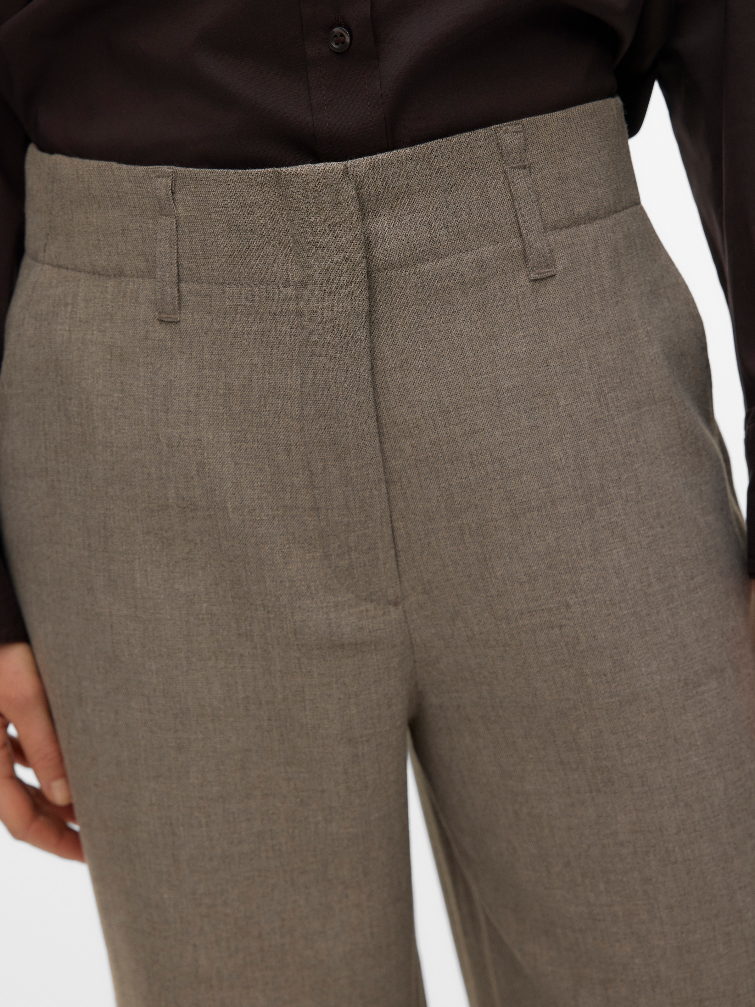 Vero Moda Anzughose »VMBESTIE HW WIDE PANT NOOS«  Materialmix, weite Form, mit Stretch