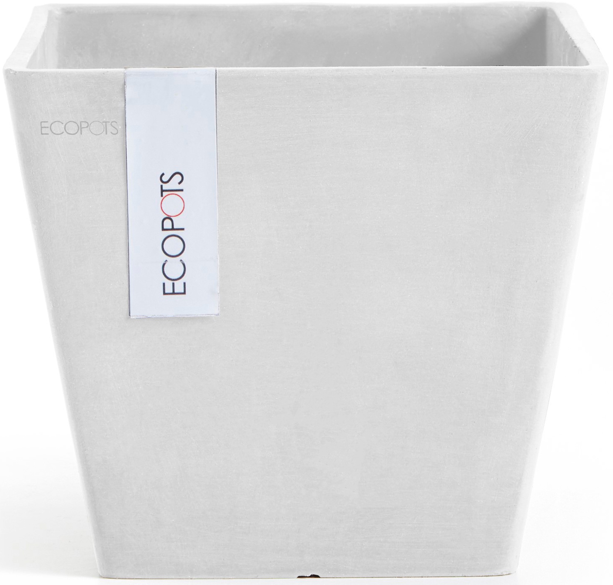ECOPOTS Blumentopf »Rotterdam 20 Weiß« für innen und außen: frostsicher, bruchsicher und lichtbeständig
