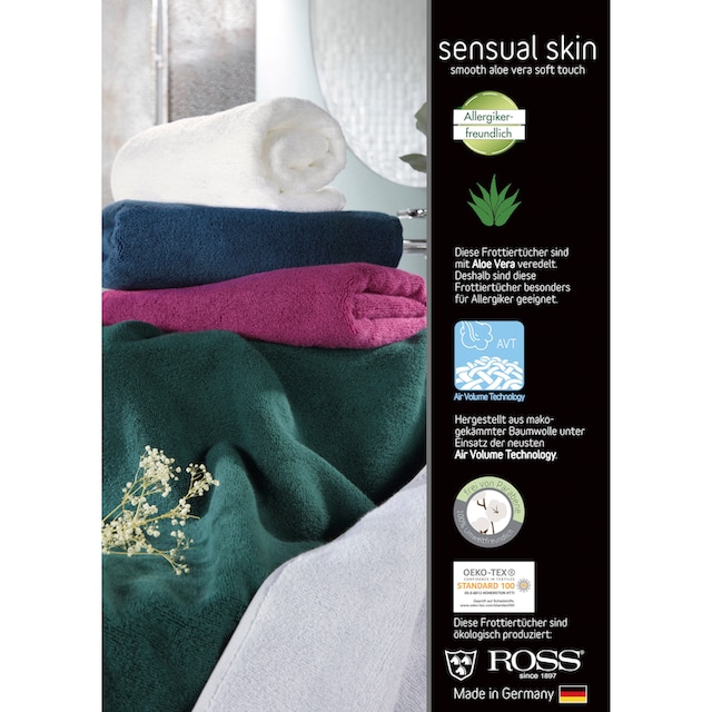 ROSS Waschhandschuh »Sensual Skin«, (6 tlg.), mit Aloe-Vera-Öl veredelt  bequem und schnell bestellen