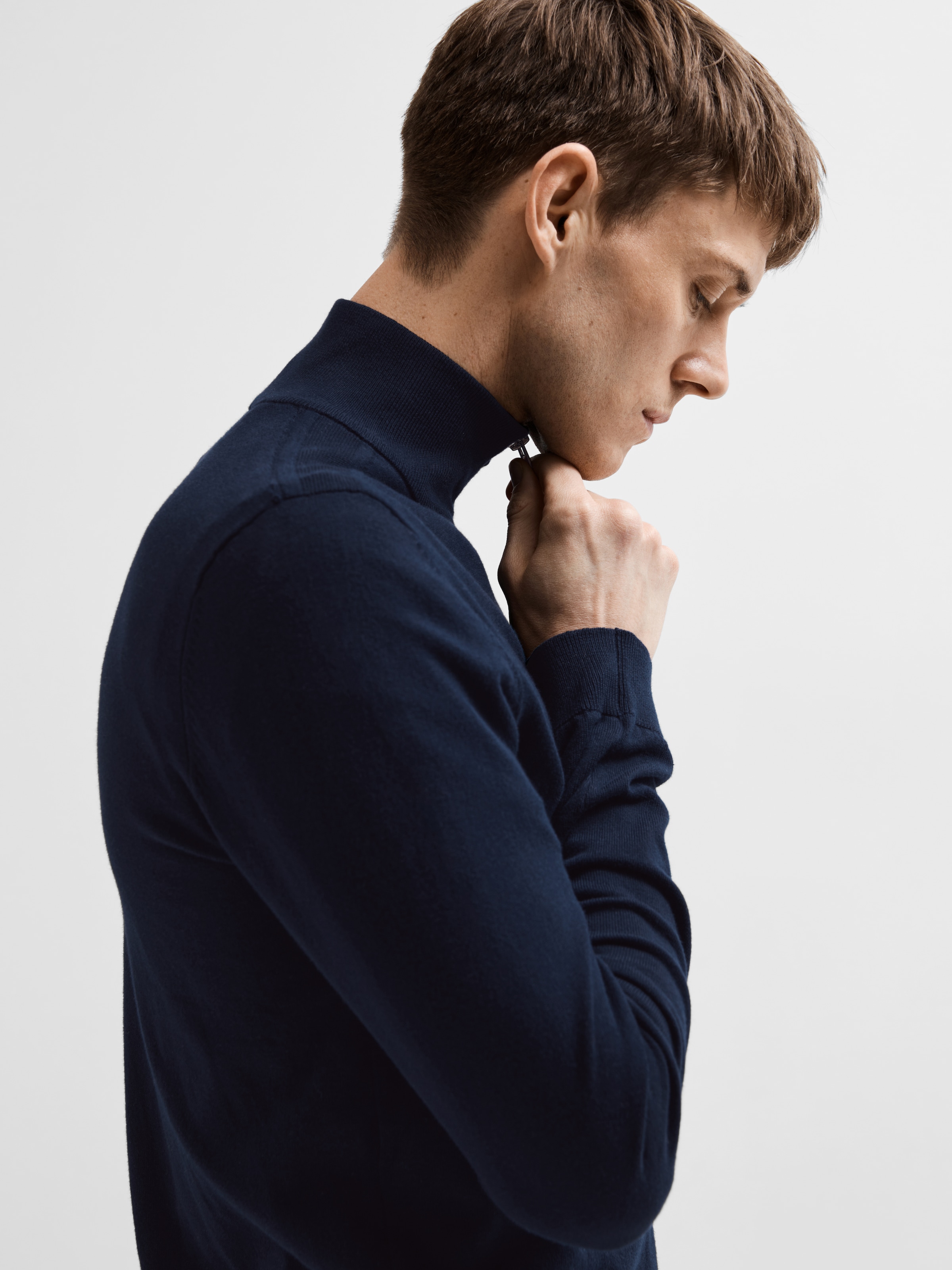 SELECTED Strickjacke »SLHBERG FULL ZIP CARDIGAN NOOS«