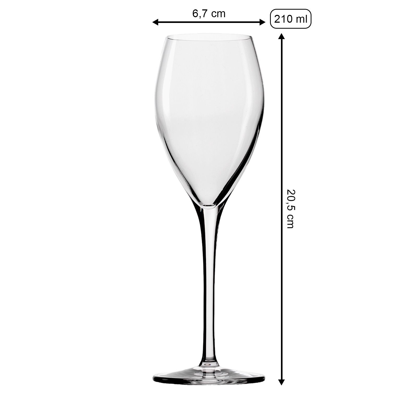 Stölzle Champagnerglas »Champagnergläser Vinea 210 ml 6er Set transparent« günstig online kaufen