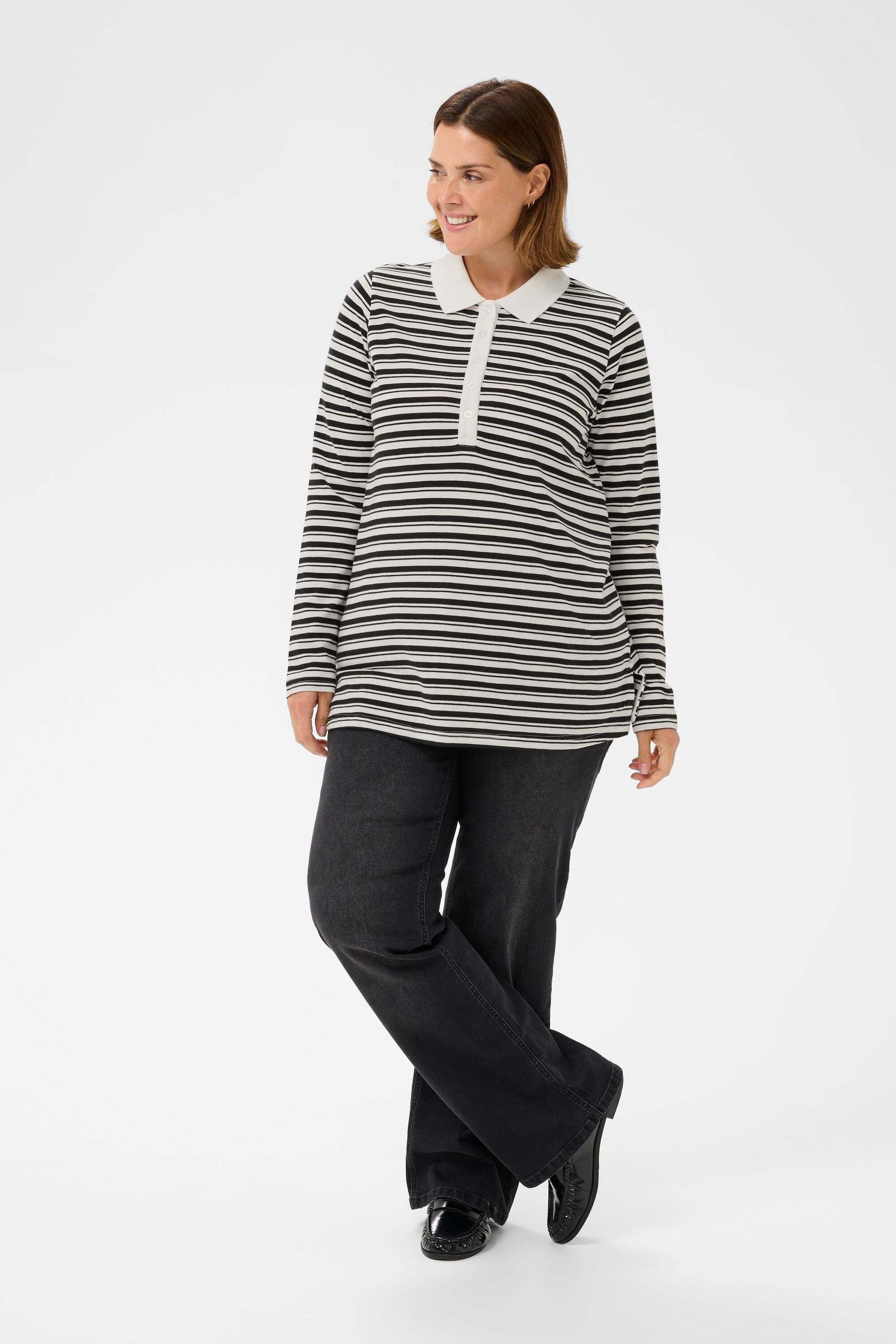 KAFFE Curve Blusentop »Damen Poloshirt KCmiana«