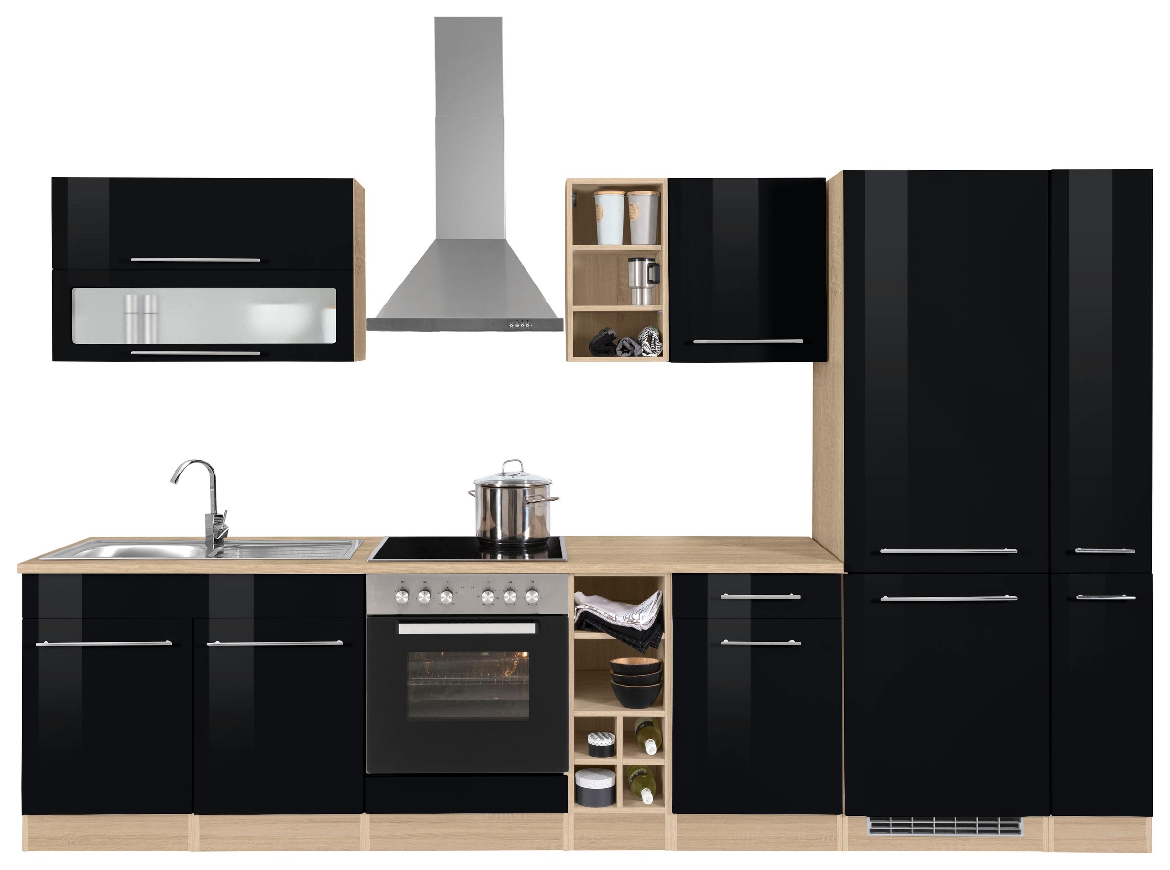 KOCHSTATION Küchenzeile »KS-Eton«, ohne E-Geräte, Breite 330 cm günstig online kaufen