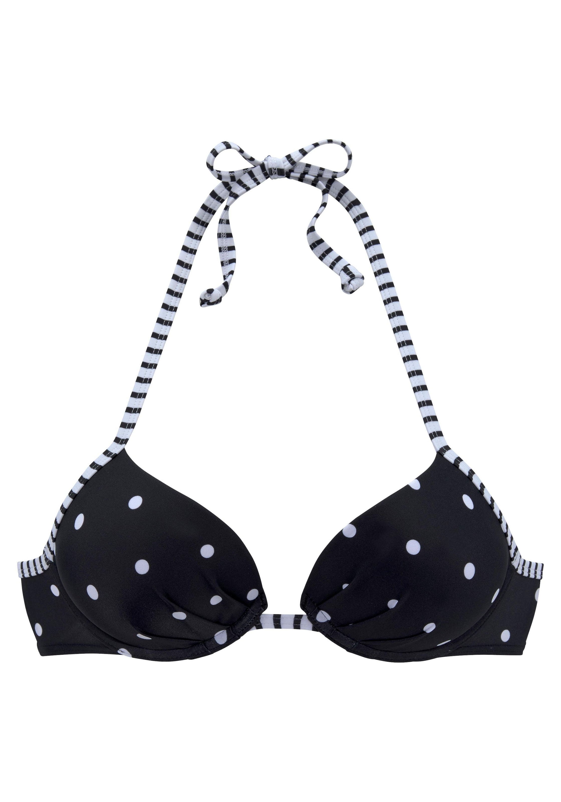 2. Bild von s.Oliver Push-Up-Bikini-Top »Audrey«, mit Punkten und Streifen