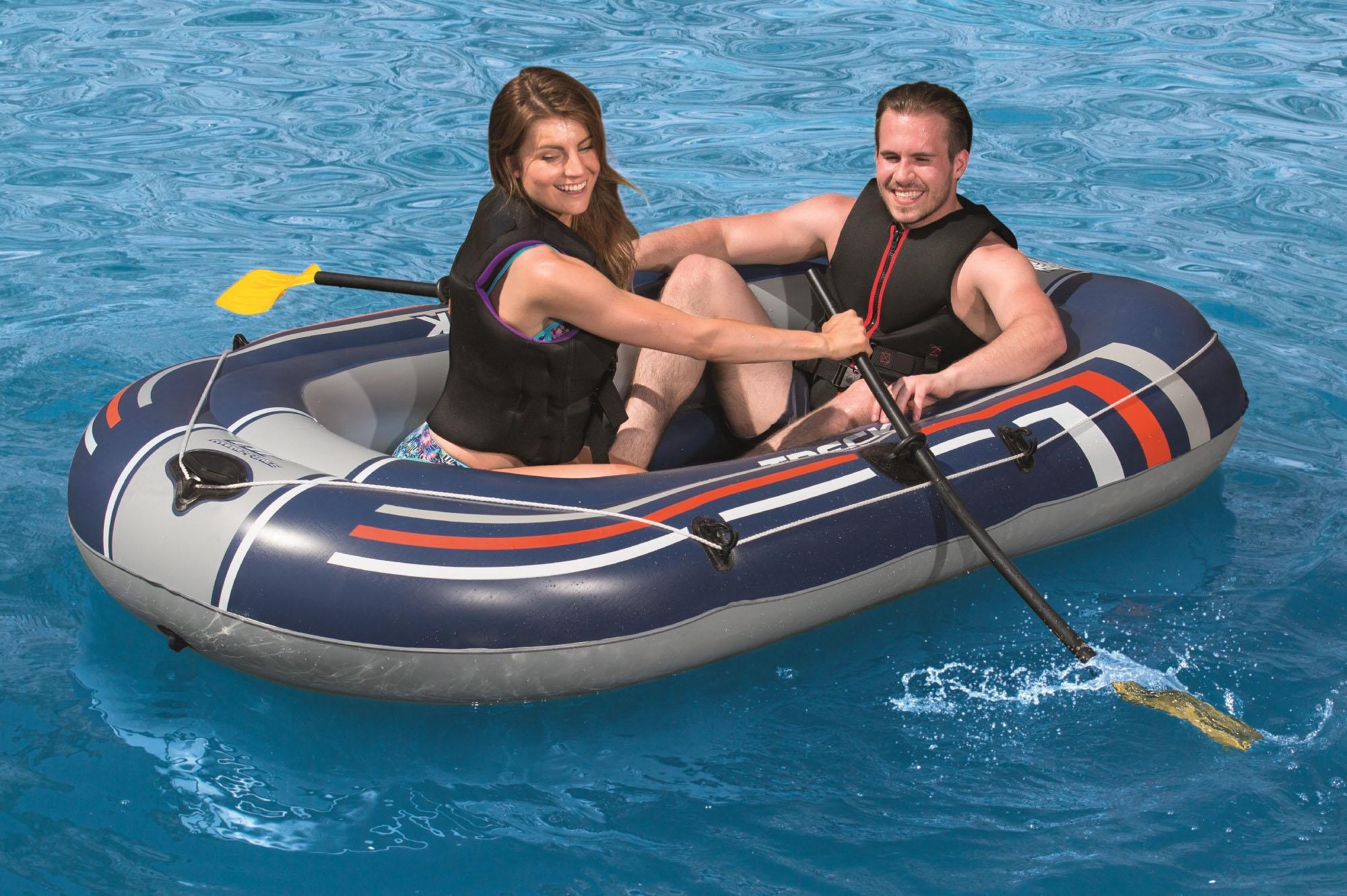 Bestway Schlauchboot »Hydro-Force Schlauchboot-Set Treck X1«, (mit 2 Paddeln und Luftpumpe)