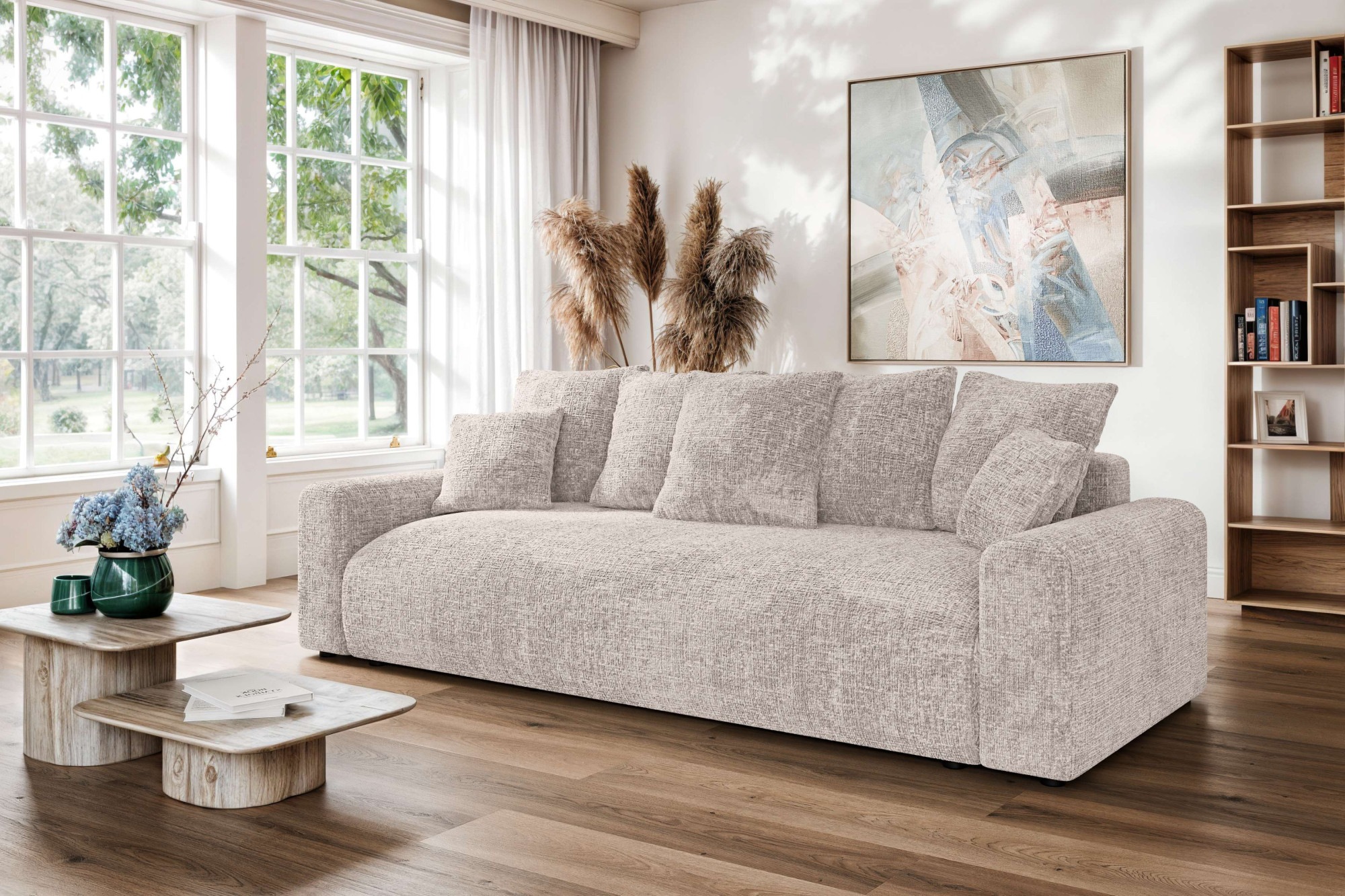 Home affaire Big-Sofa »LAKESIDE klein 3-Sitzer Schlafsofa mit Bettkasten, B günstig online kaufen