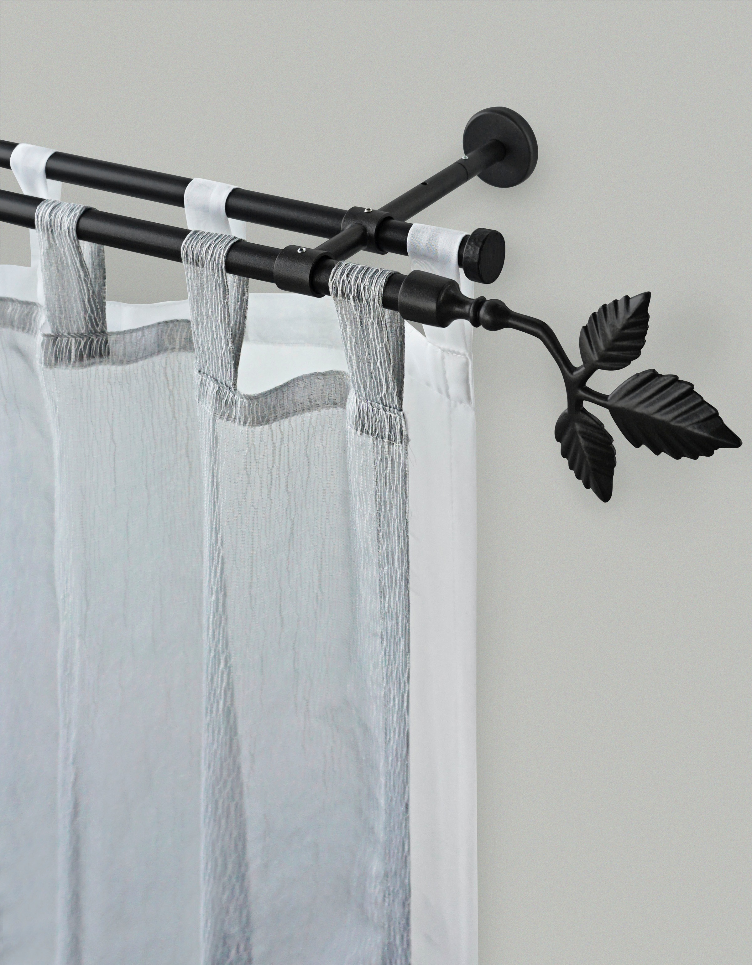 GARESA Gardinenstange »SHEET« Ø 16 mm 2 läufig-läufig Wunschmaßlänge;Träger günstig online kaufen