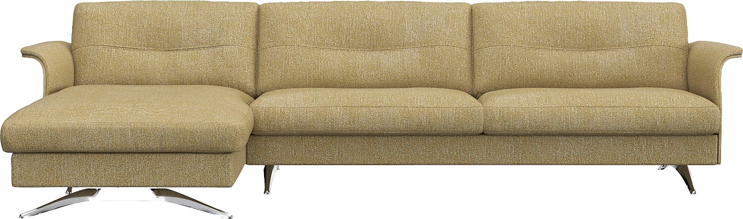 FLEXLUX Ecksofa »Glow Designsofa, bequem und komfortabel durch hochwertigen günstig online kaufen