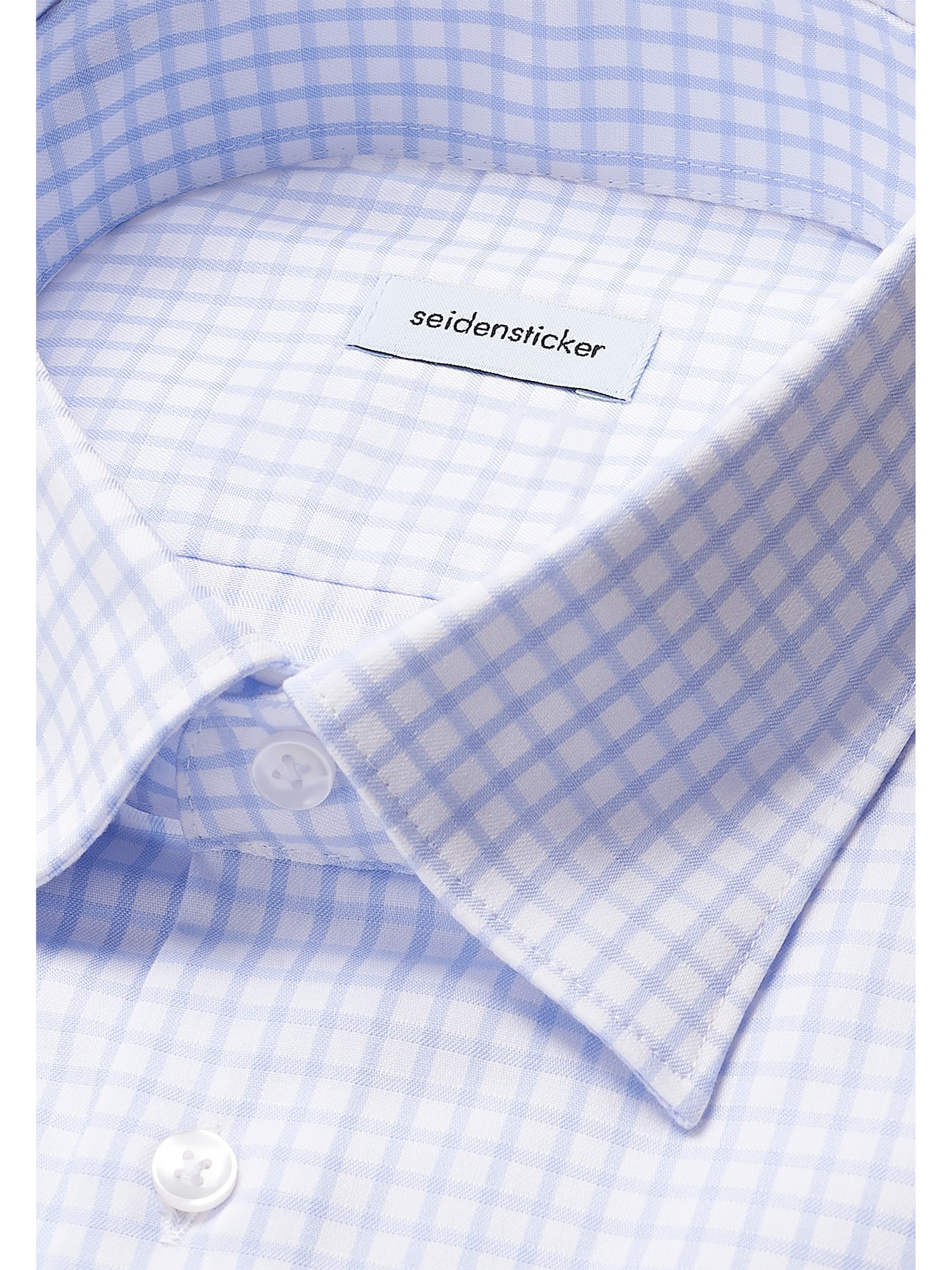 seidensticker Businesshemd »Schwarze Rose«, Slim 1/1 Covered-Button-Down-Kragen Karo