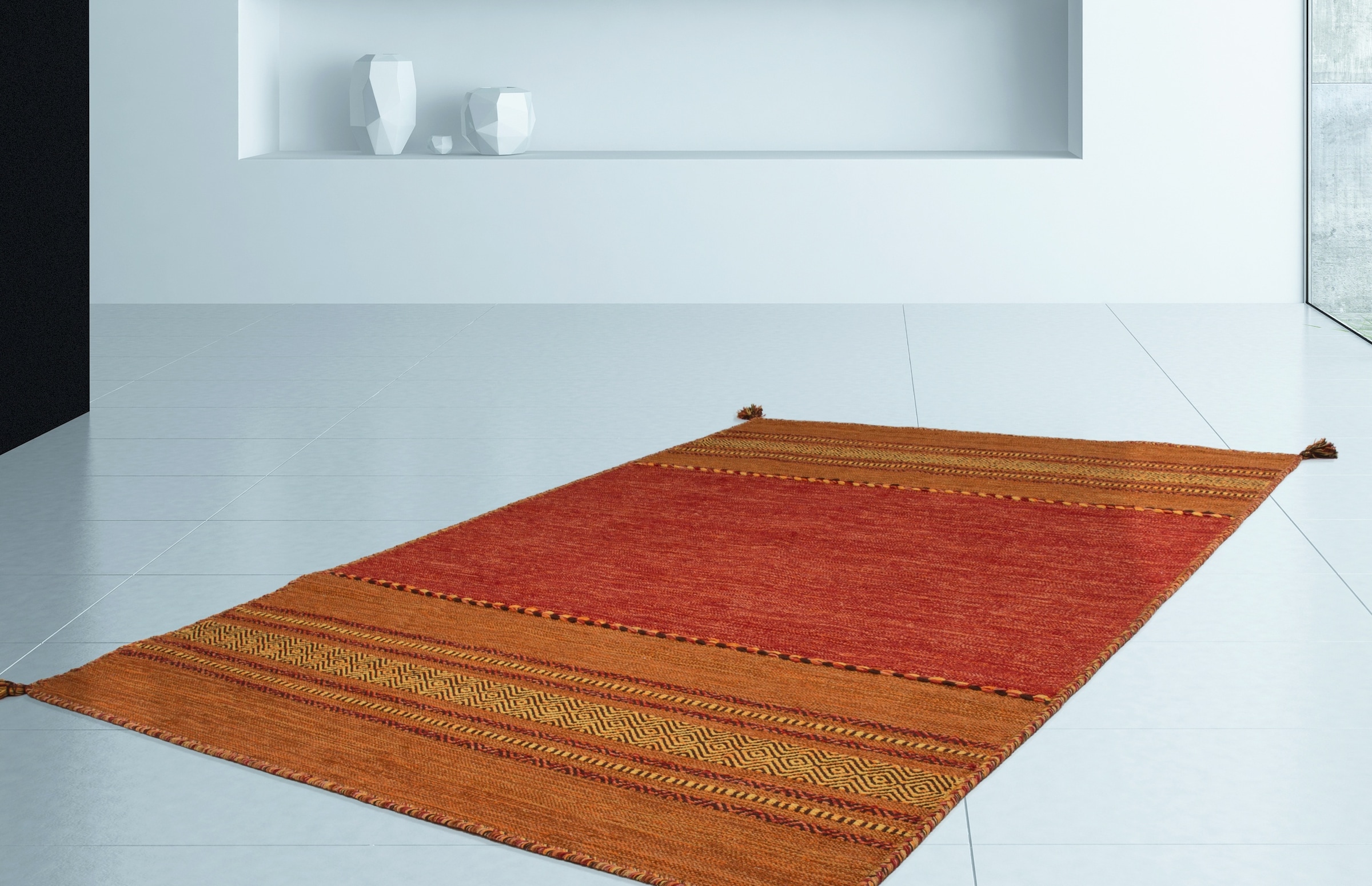 Kayoom Teppich »Alhambra 335«, rechteckig, 5 mm Höhe, Maschinell gewebter F günstig online kaufen