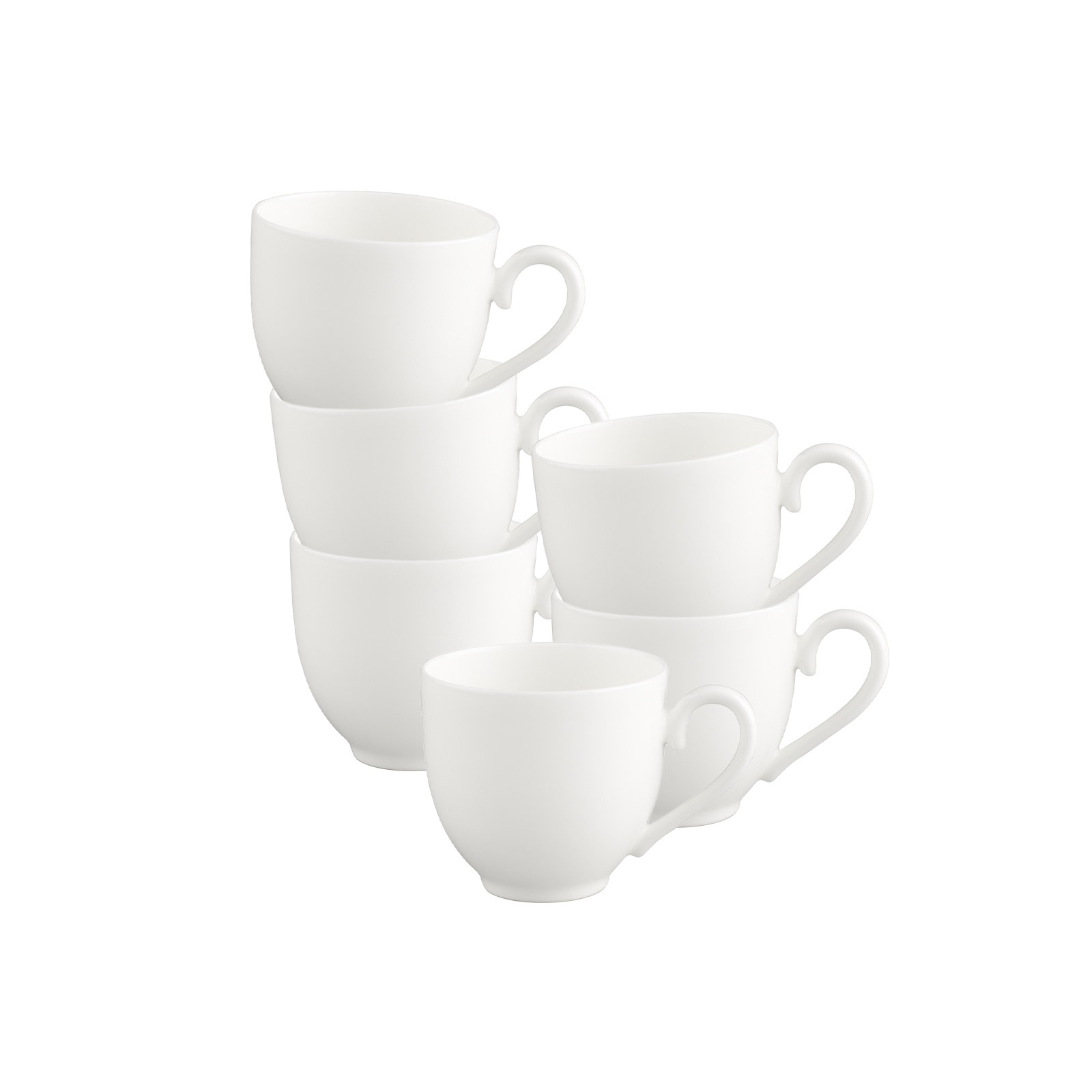 Villeroy & Boch Espressotasse »Espressotassen White Pearl 70 ml 6er Set wei günstig online kaufen