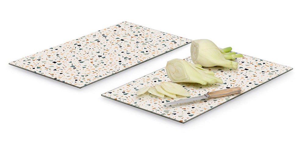 Zeller Present Schneidebrett »Herdabdeck-/Schneideplatten-Set "Terrazzo", 2 günstig online kaufen