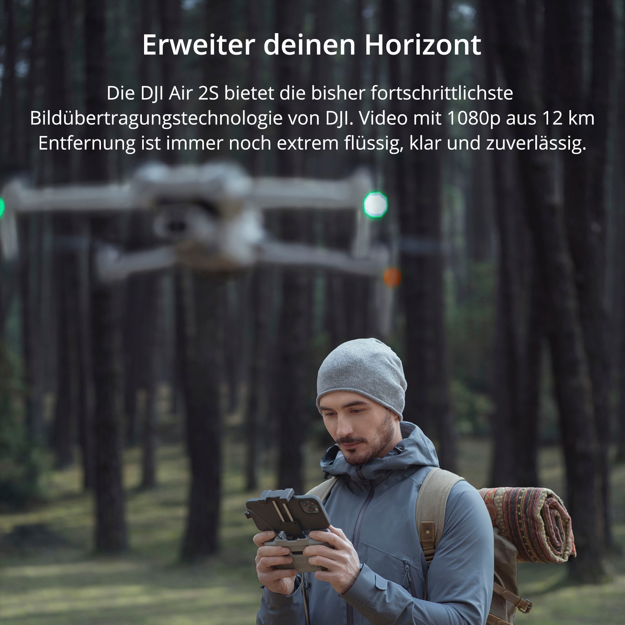 DJI Drohne »AIR 2S«, 1-Zoll CMOS-Sensor, 5,4K Video, Hindernisvermeidung in 4 Richtungen