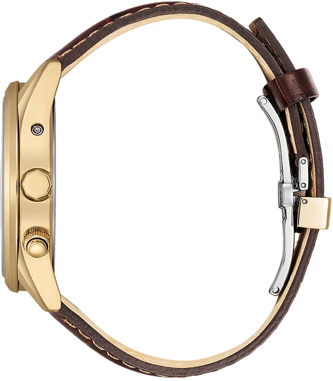 Citizen Funkuhr, Armbanduhr, Herrenuhr, Solar, Lederarmband, Saphirglas, Datum