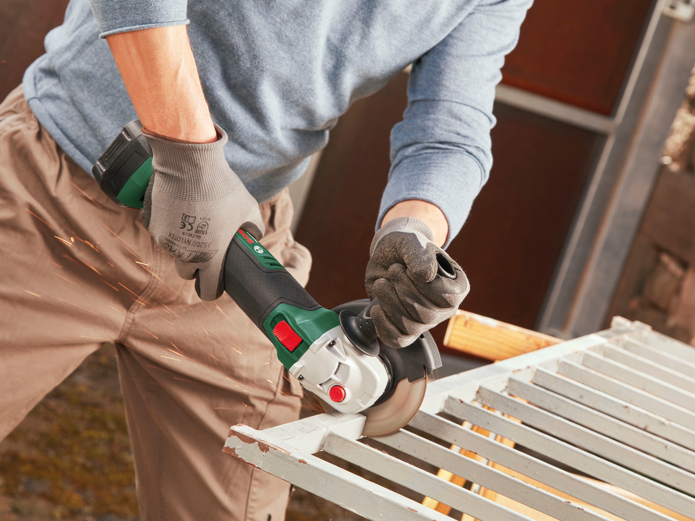 Bosch Home & Garden Akku-Winkelschleifer »UniversalGrind 18V-75 - 125mm solo« ohne Akku und Ladegerät