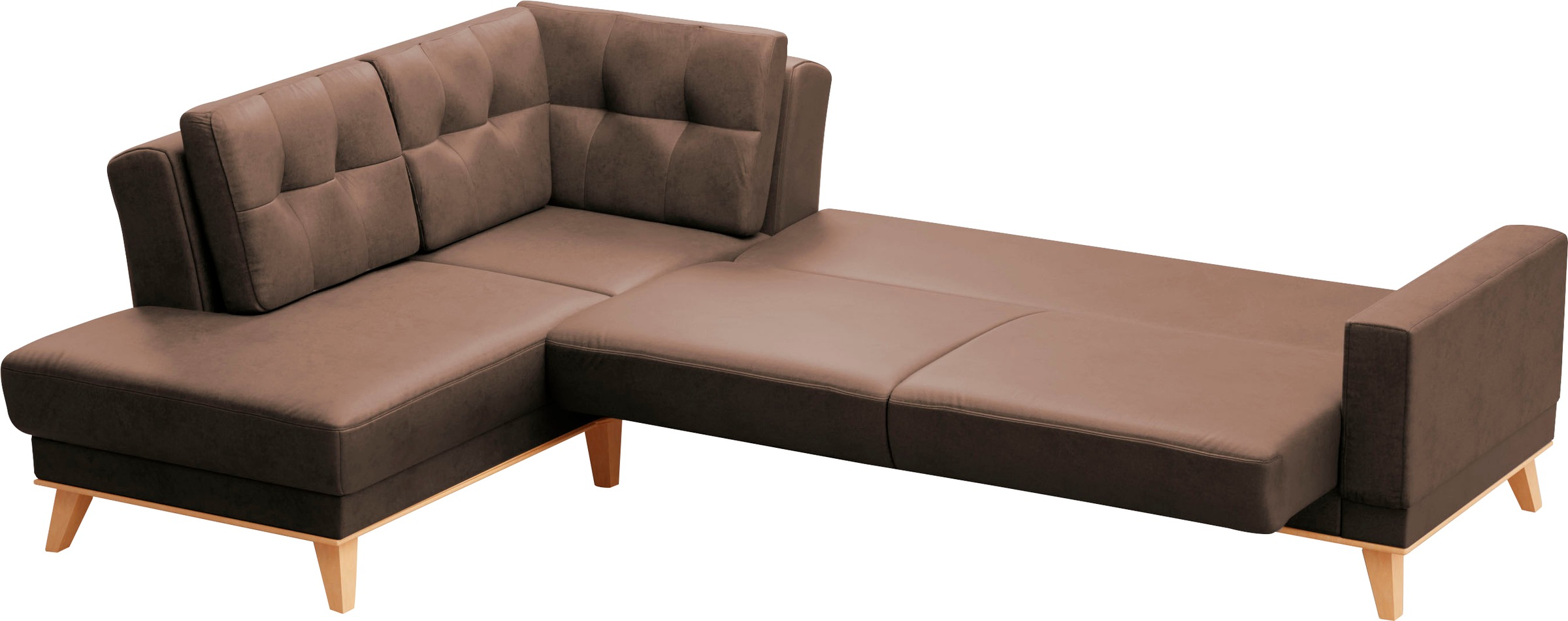 sit&more Ecksofa »Lavida L-Form«, wahlweise mit Kippfunktion und Bettkasten