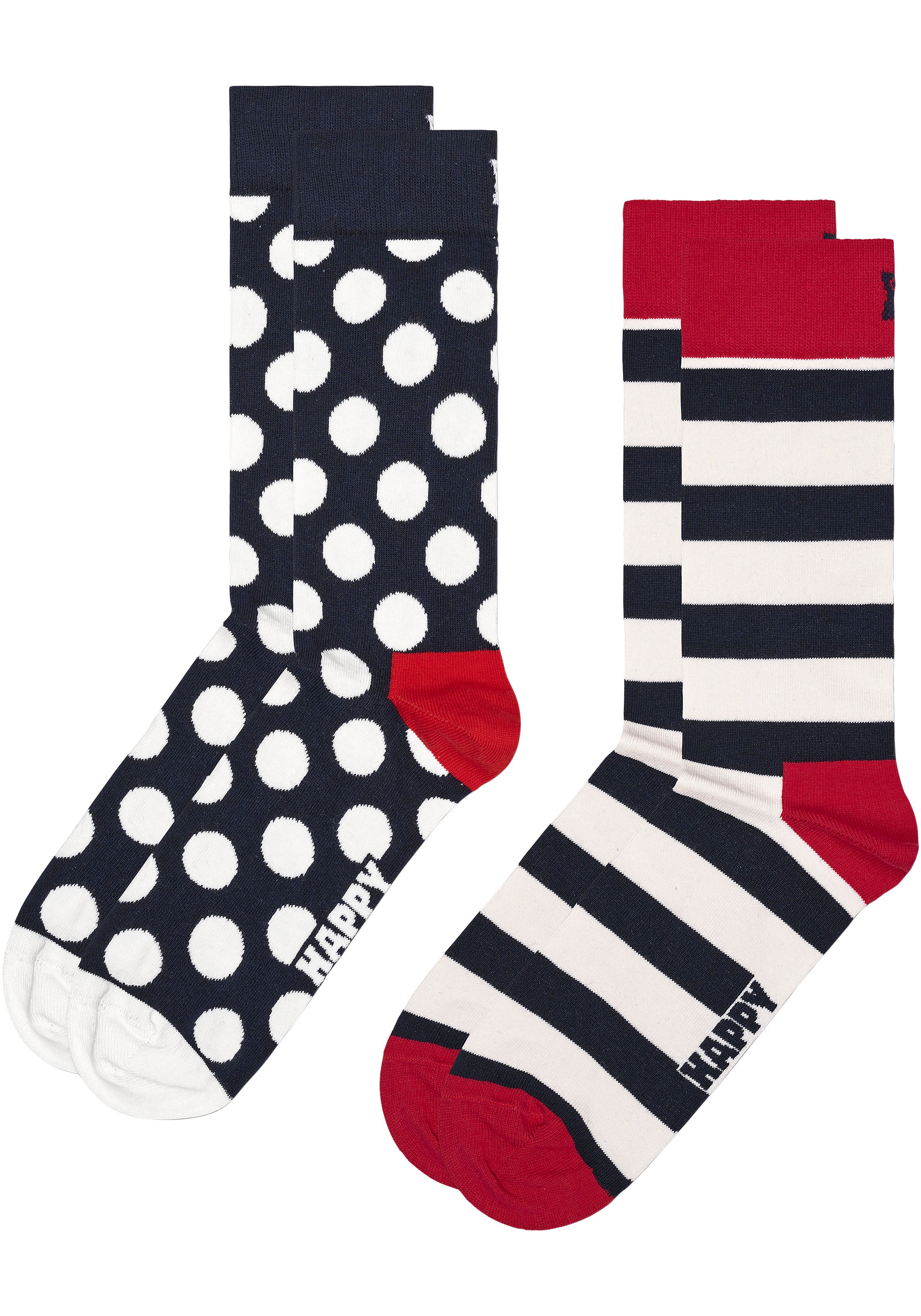 Happy Socks Dot »Classic Stripes Big 2 bestellen & Socken Dots (Packung, Socks«, Paar), online
