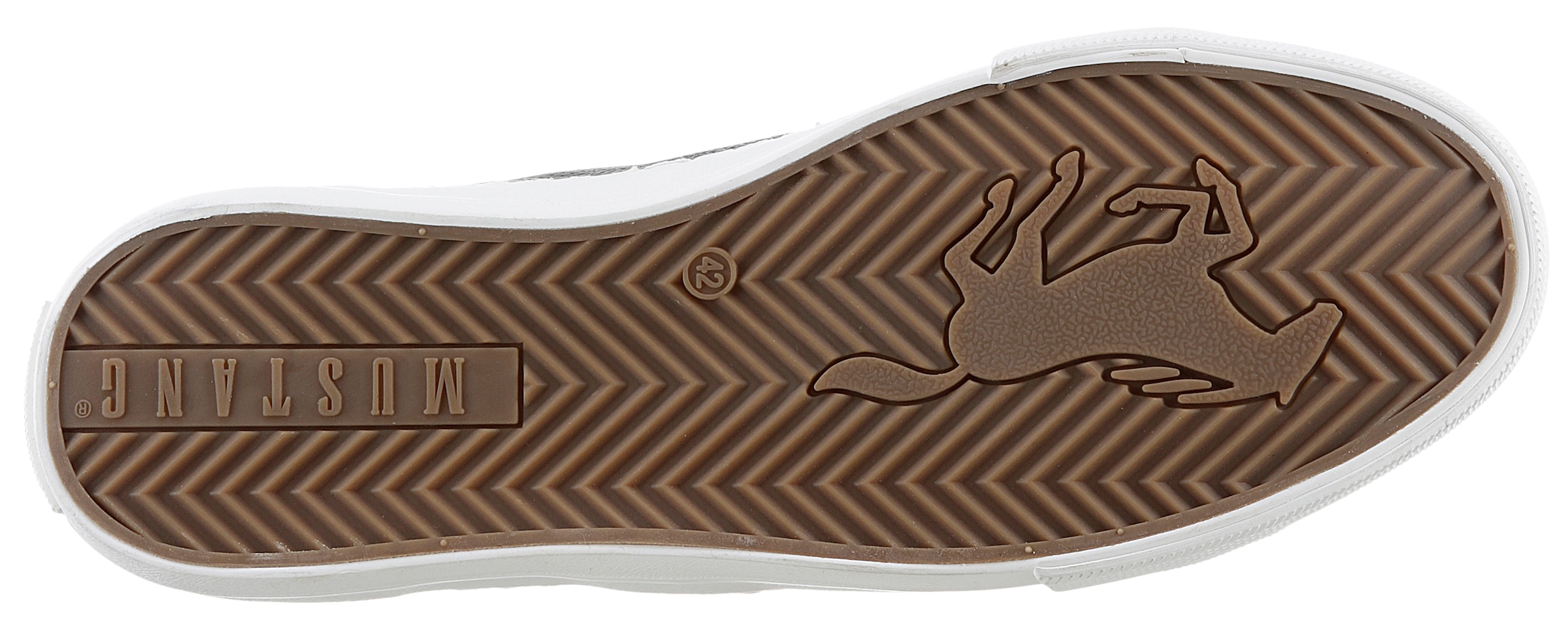 Mustang Shoes Slip-On Sneaker, mit stylischem Seitenstreifen, Freizeitschuh, Halbschuh, Schnürschuh