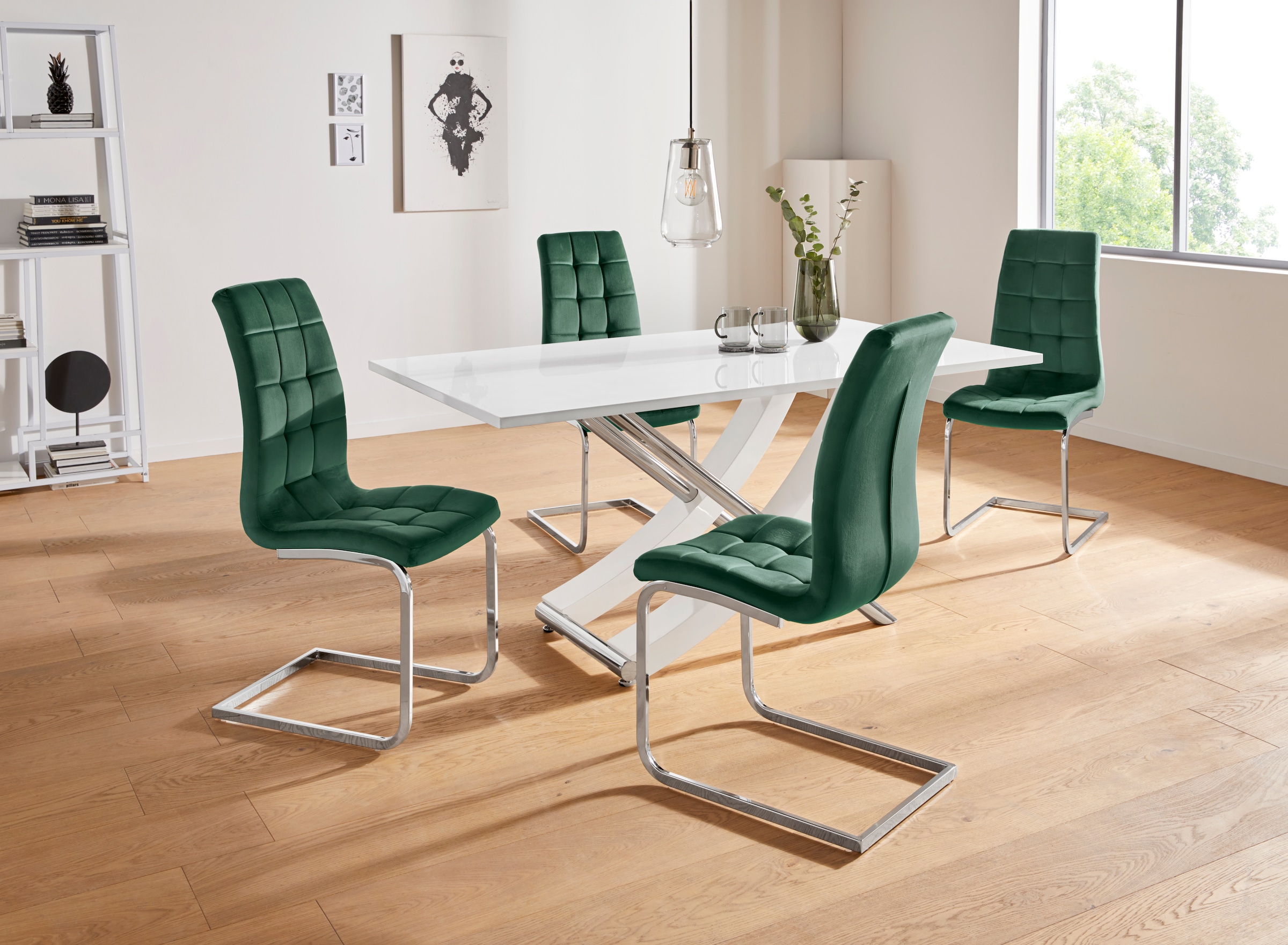 INOSIGN Esstisch »Kaleo, TOPSELLER!«, (Tisch, Esstisch), Breite 160 cm, modernes Design, stabil, Hochglanz