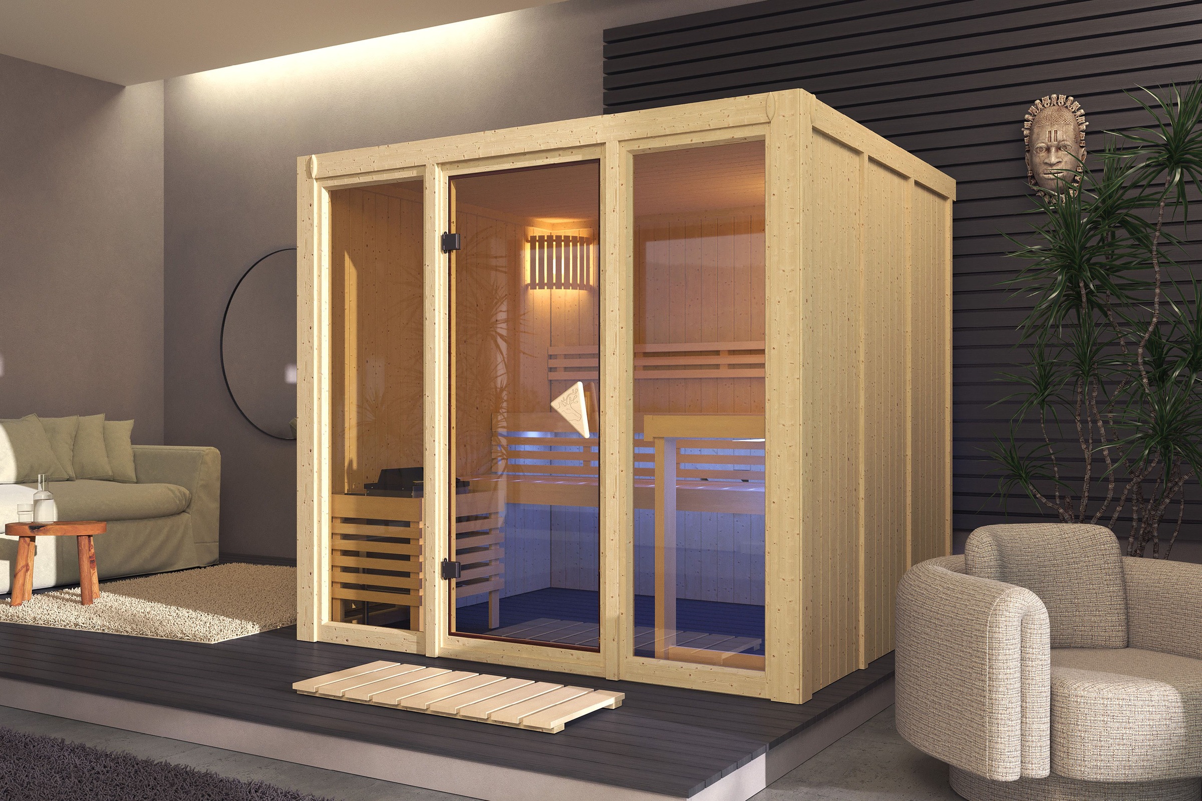 Karibu Sauna »Alani 4« verschiedene Varianten