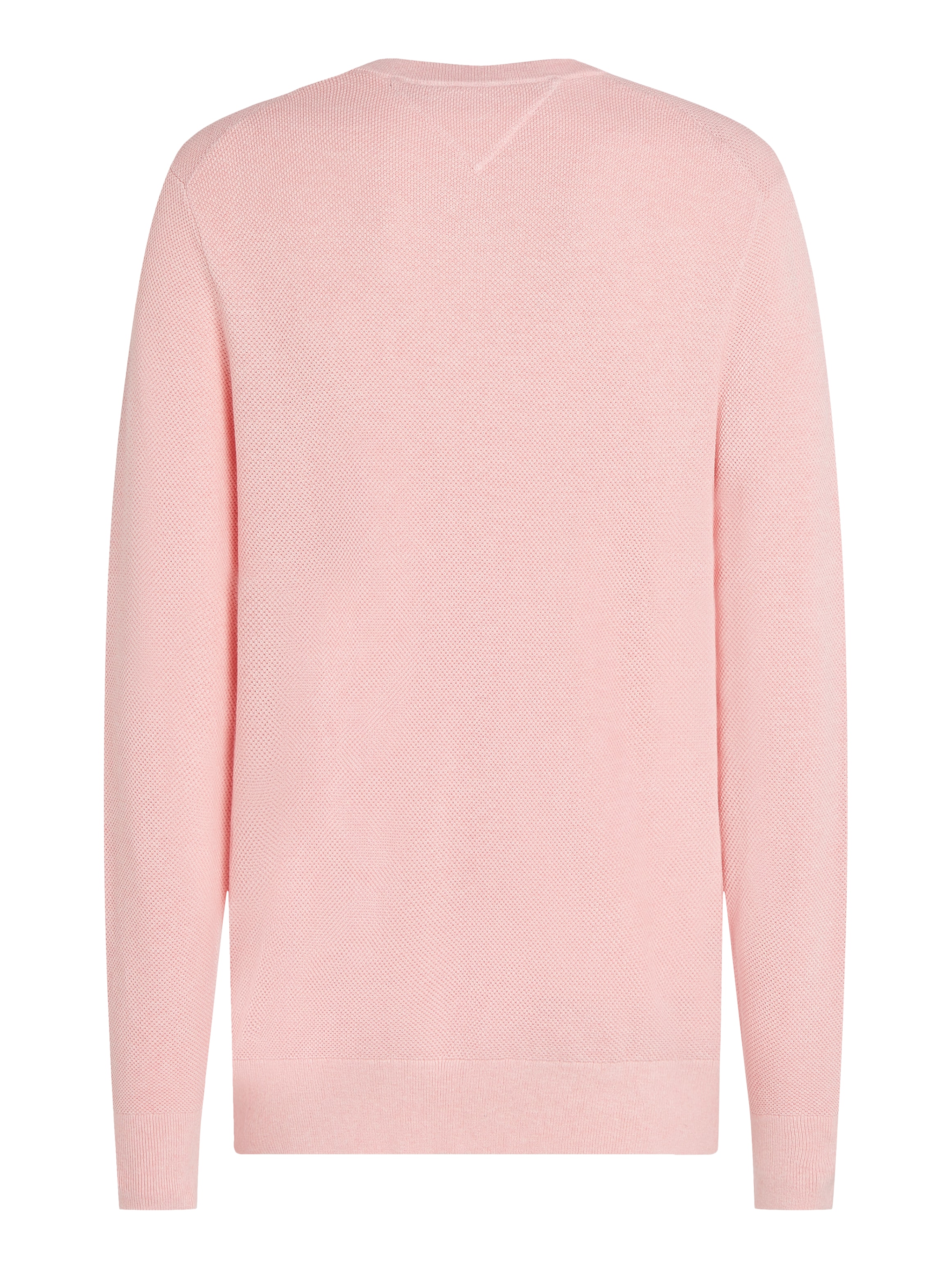 Tommy Hilfiger Rundhalspullover »ESSENTIAL STRUCTURE CREW NECK mit Struktur und Label«, unifarben, casual, regular fit, Baumwolle, Rundhals