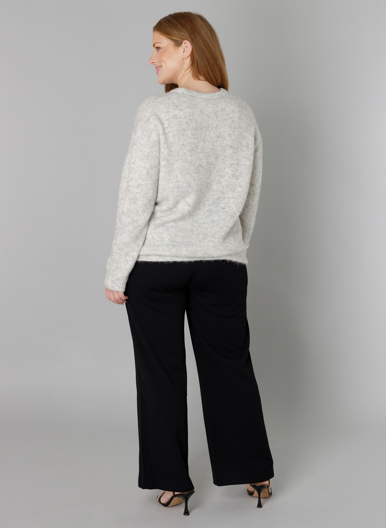 Base Level Curvy Strickpullover »Yanara« mit Wolle und Elasthan