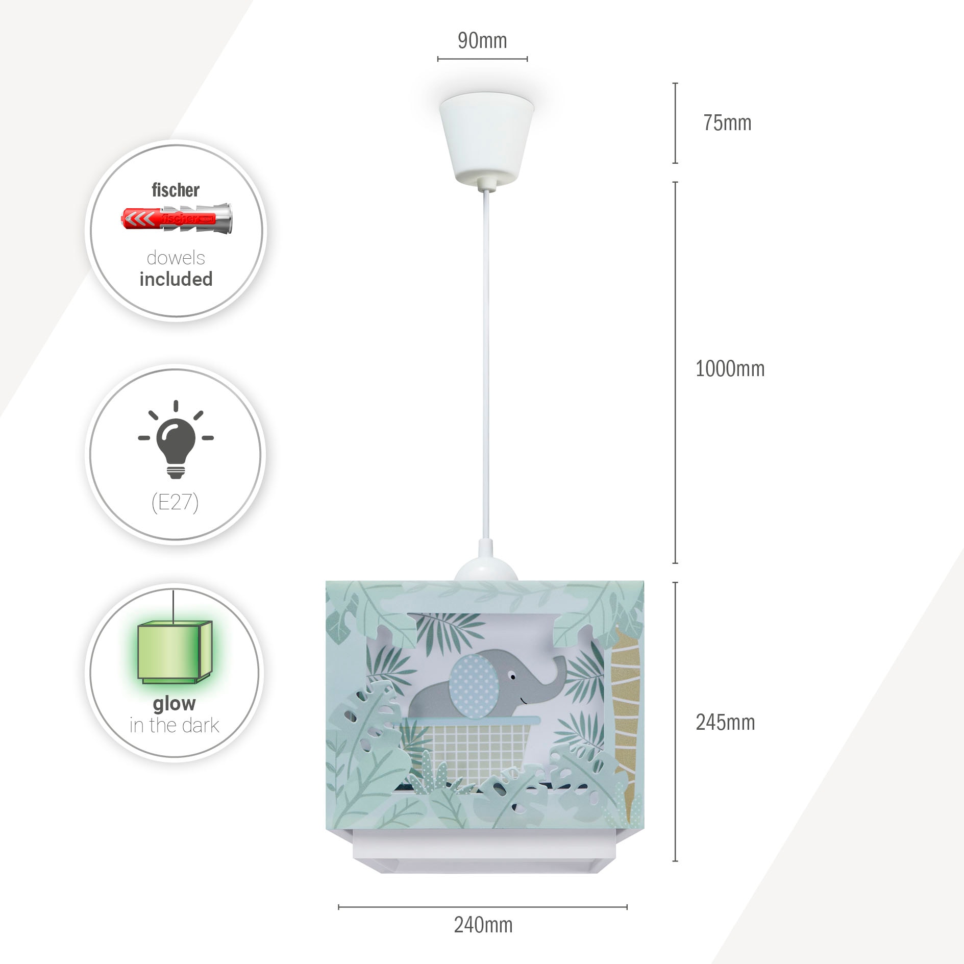 Paco Home Pendelleuchte »GRETA« E27