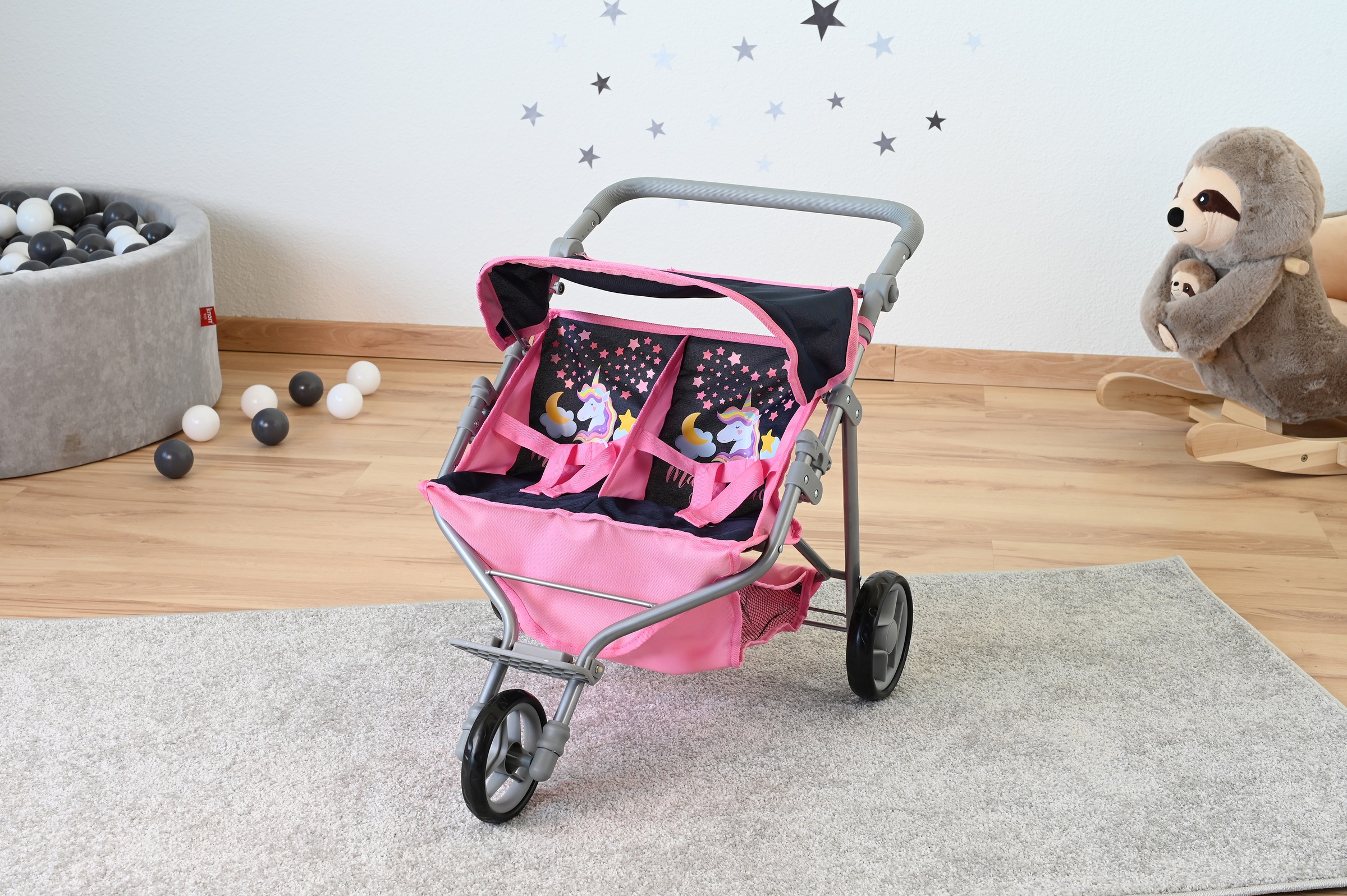 Knorrtoys® Puppen-Zwillingsbuggy »Duo - Magic Unicorn«
