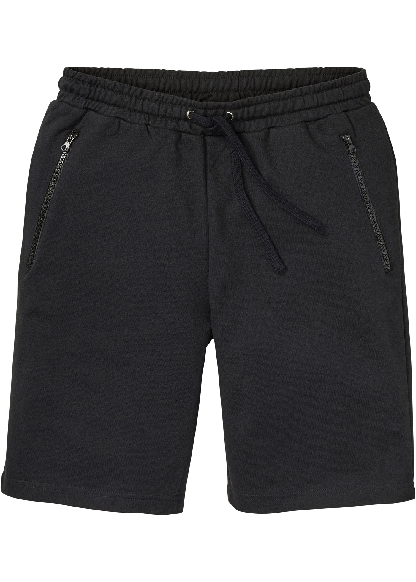 bonprix Sweatbermudas  aus Baumwolle und Polyester, mit Reißverschluss-Taschen, regular fit