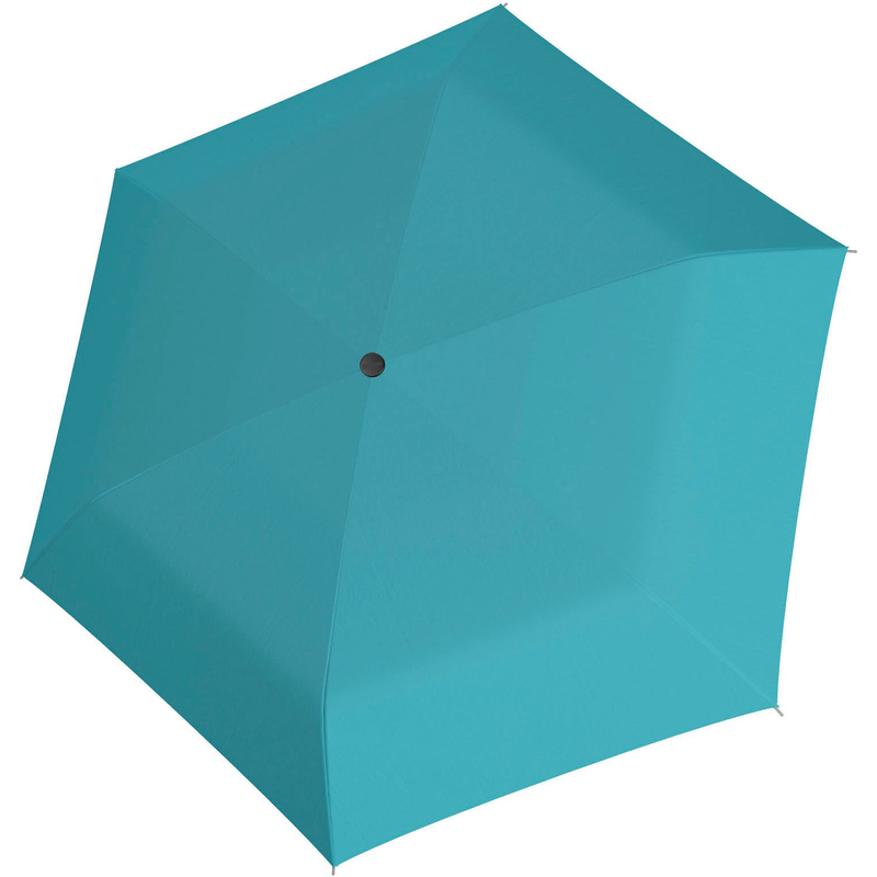 DOPPLER Taschenregenschirm »Carbonsteel Slim uni, summer blue« summer blue