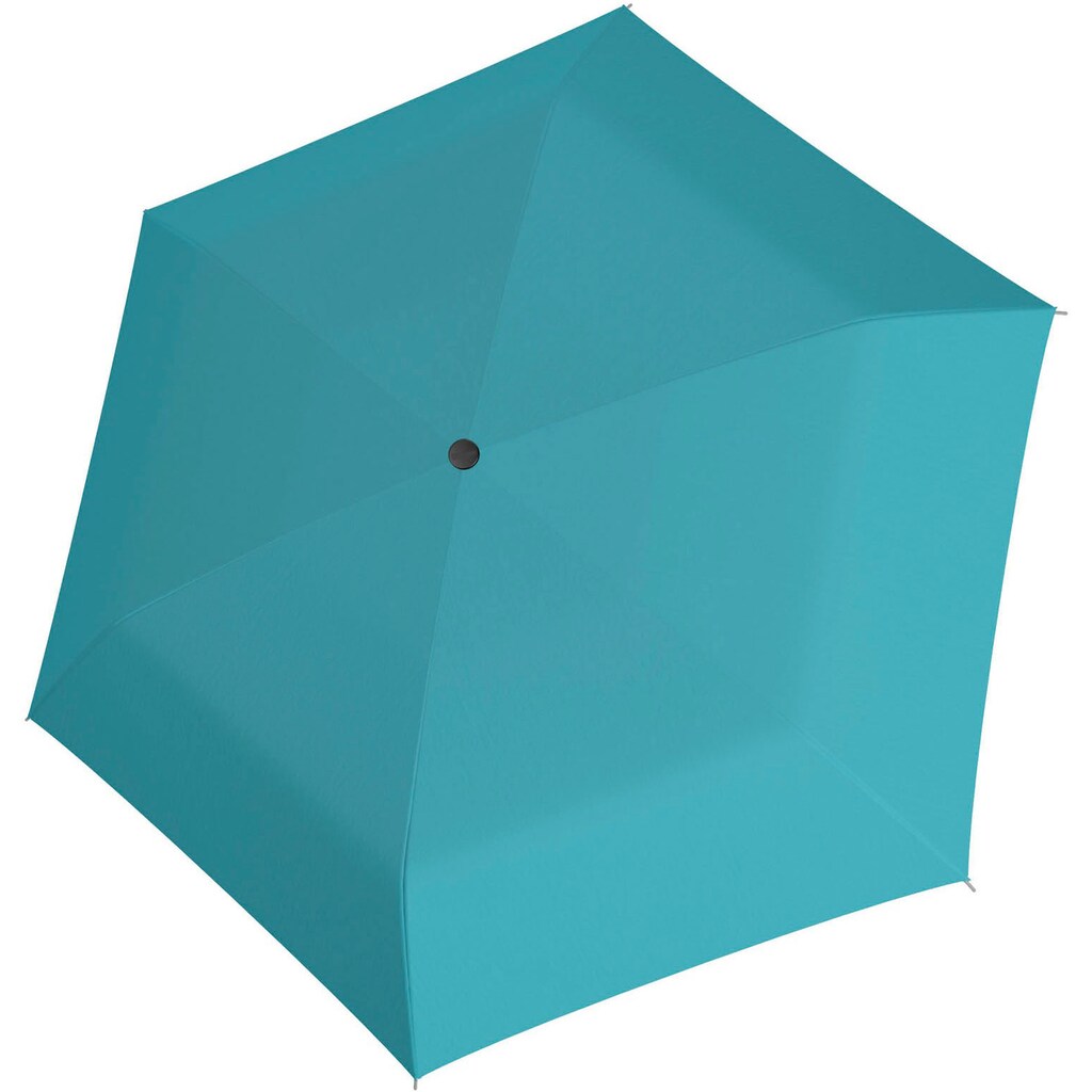 doppler® Taschenregenschirm »Carbonsteel Slim uni, summer blue«